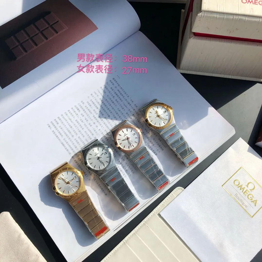 Constellation series couple watch. Men's size: 38/10.5mm. Women's size: 27/10.5mm [Annual masterpiece, classic hit] In 2020, GD produced another full series of high-quality products to fill the gap-Omega Constellation series fully automatic mechanical watch. It has been sharpened for ten years and never gives up! Another high-quality, ultra-affordable representative work produced by GD once again refreshes the "genuine appearance details, built-in new Citizen movement" [Movement] GD produces the entire network's exclusive replica Constellation series men's watch equipped with 💯 The new Citizen 8215 automatic mechanical movement, and the women's watch is equipped with 💯 The new Citizen 6T51 automatic mechanical movement, exclusive correction of the 8501 original automatic hammer, the kinetic energy of the movement is durable, and the travel time is accurate, ⭕️ Reworked [Case] 💯 Super waterproof, you can swim with confidence 🚰 316L stainless steel case, CNC cutting process for the same material bracelet, perfect shell shape and joints, replica craftsmanship, the thinnest workmanship of the same level of movement‼ ️ Equipped with a high-quality Swarovski crystal diamond ring (not an ordinary pickaxe stone), it is colorful under the sun [Details] The original strips and diamond sides are optional, and the original ones are all the same color. The bracelet is equipped with the only original folding clasp in its class, and the sapphire anti-scratch glass mirror reads clearly [Inventory] 1000+ in the whole series, long-term replenishment supply ⚠️Please look for the exclusive quality of GD products