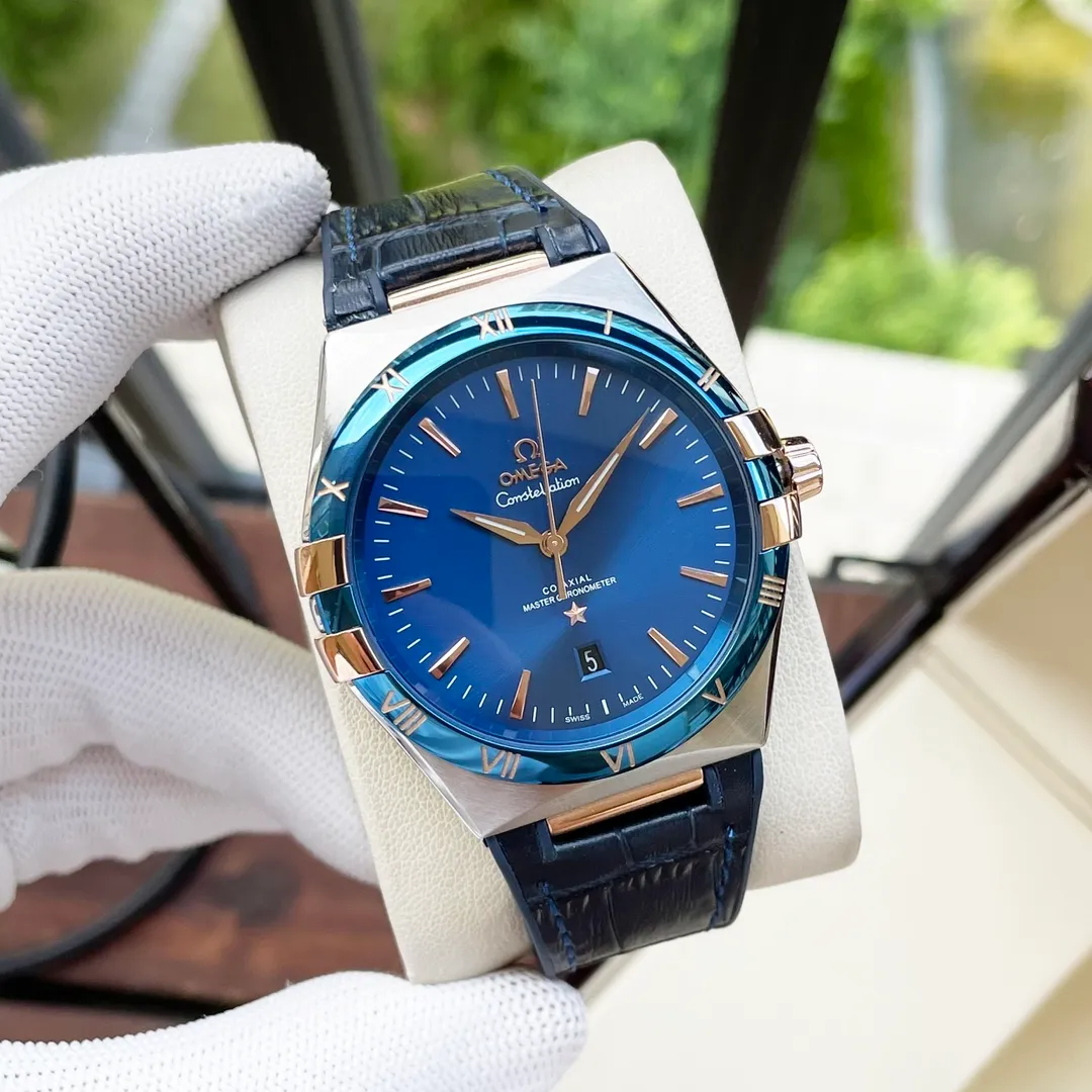 【High-end replica】💰1300! 【Customized all-in-one machine】💰1920! 【Top Replica】💰Private chat! Omega Constellation Series Men's Mechanical Watch, a new upgraded version will arrive in 2023. The quality is corrected and the 8500 movement splint is specially designed. [Movement] Re-engraved and restored 8500 coaxial movement. The see-through bottom movement can be seen at a glance and is perfectly presented. [Case] 316L stainless steel case, made by exclusive CNC process, with arched wear-resistant super-strong glass, clear text lines and well-proportioned checkering. It is three-degree waterproof and has a diameter of 41/11mm. [Watch chain] Italian imported cowhide rubber strap with original folding clasp