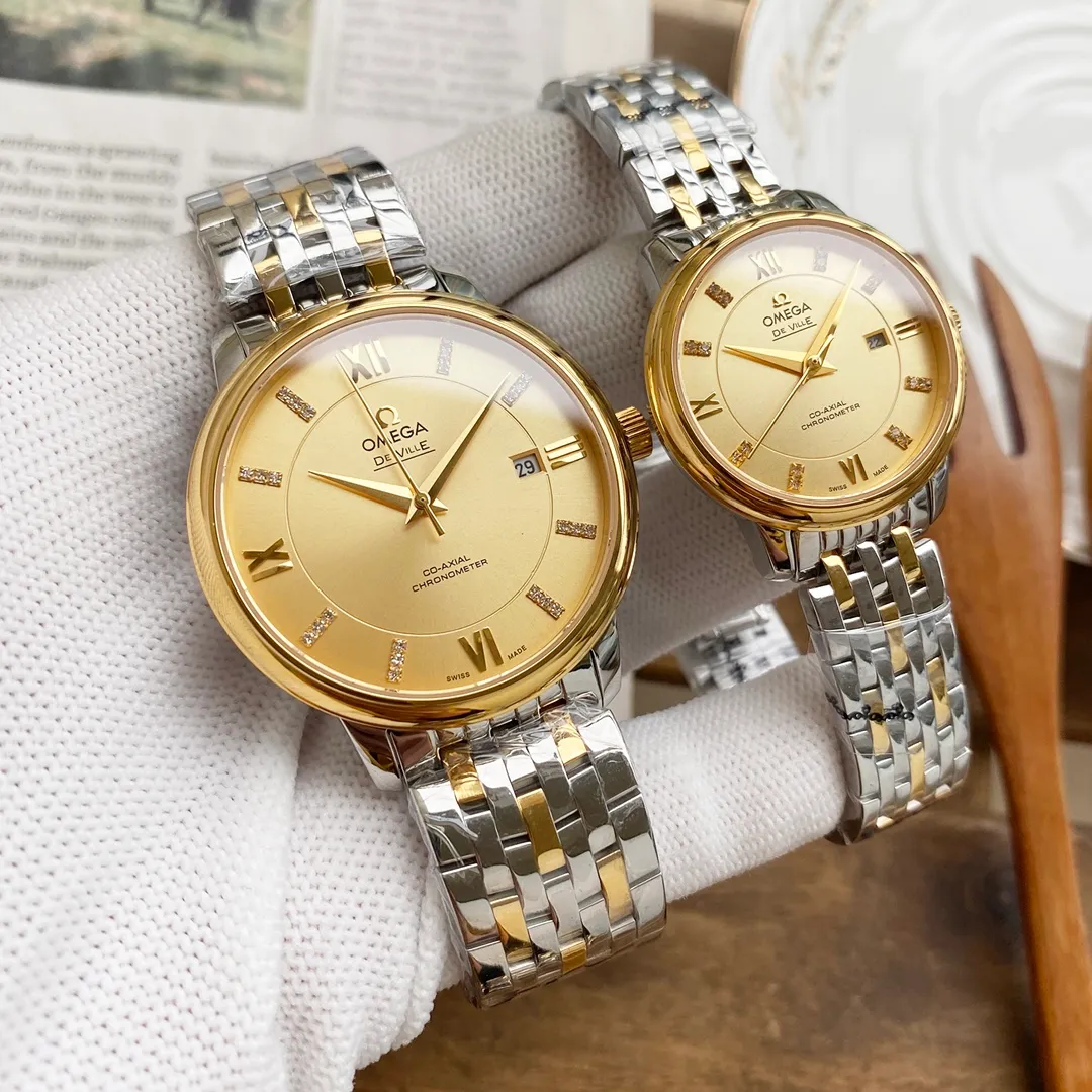 [High-end replica] 💰1160 each! Omega Die Fei series (1:1 replica) [Type]: Couple's watch [Strap]: 316 stainless steel strap [Movement]: Fully automatic imported Citizen 8215 mechanical movement [Mirror] Sapphire glass (never scratched) Elegant taste Vast and majestic Ingenuity A treasure for couples' wrists Size: Male diameter 40mm Female diameter 32mm thick 9mm Hot sale on the market! Welcome to reprint!