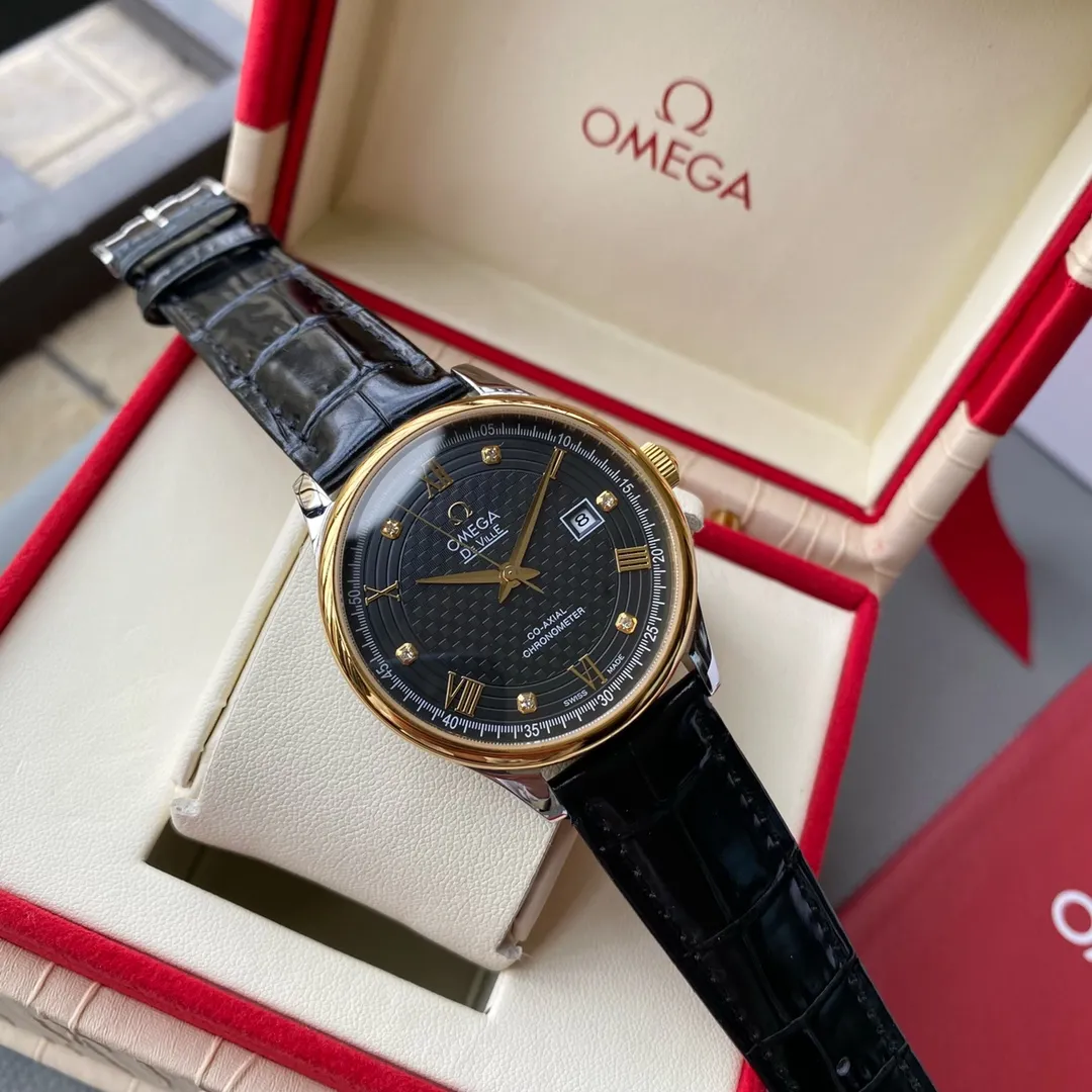 【High-end replica】💰1300! Omega-Omega‼ ️Exquisite men's watch🌹🌹🌹Classic three-hand design, noble and gentlemanly style, excellent quality, hot selling all over the city. Using fully automatic imported Citizen 8215 mechanical movement, top-grade 316 fine steel case, imported calfskin strap, mineral super mirror, size 40mm🔥Top product, high quality products constantly🔥