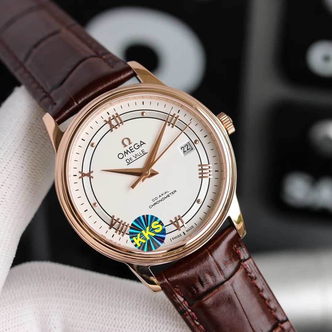 Taiwan factory 💰1720! Top replica 💰2700! Omega De Ville series men's mechanical watch, the new upgraded version will arrive in 2022. The modified quality is exclusively customized for the 8800 movement. Specially designed [Movement] Dedicated and made 0️⃣Reworked, re-engraved Omega 8800 genuine movement, dual-calendar automatic mechanical movement. Synchronous original see-through design, clearly witnessing the original appearance of the high-performance and precise movement. The 316 stainless steel movement inner cover is truly repaired both internally and externally. [Case] 316L stainless steel case, made by exclusive CNC process, with arched wear-resistant super-hard sapphire scratch-proof glass, clear text lines and well-proportioned checkered pattern, three-level waterproof, safe for swimming🏊, watch diameter 41/11mm [Bracelet] Italian imported cowhide crocodile pattern strap with original folding buckle or 316 stainless steel original buckle optional