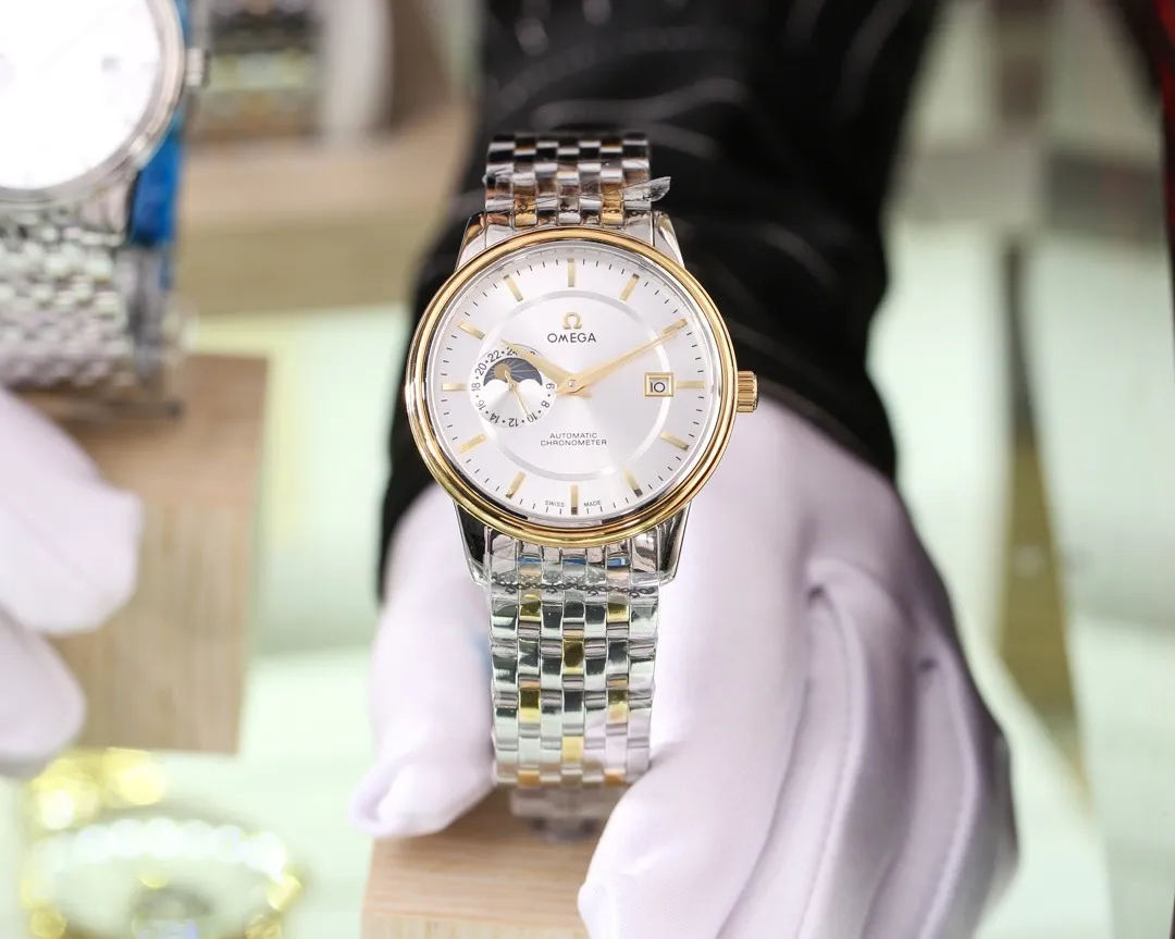 【Foreign trade import】💰1180! Omega (excellent and wise work) simple design 🔥Type: Exquisite men's watch (more excellent) Best design 🔥Strap: Genuine leather strap (more comfortable) for real men to wear 🔥Movement: super top mechanical movement (more stable) 🔥Material: mineral super strong mirror (more wear-resistant) Smart style, strong sense of thickness, special design, return with honor Size: diameter 41mm, thickness 12mm Smart launch! Welcome to reprint!