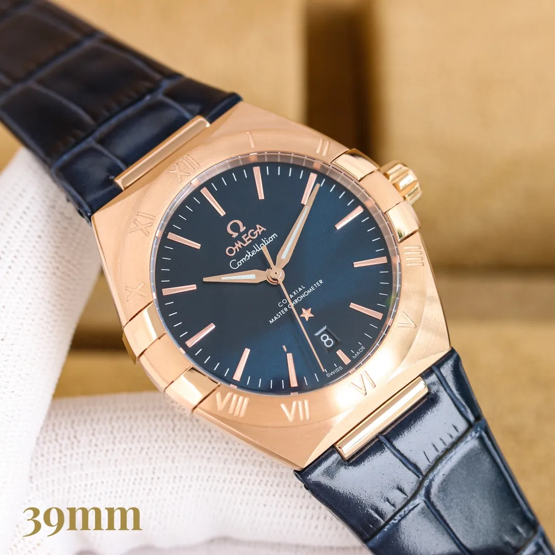 【Customized all-in-one machine】💰1720! Omega fifth generation constellation series! Brand new original size 39MM watch! Fully automatic imported Citizen mechanical movement, a hot-selling item in 2024‼ ️ [Movement] The original imported 9015 all-in-one movement, the see-through bottom movement can be seen at a glance, perfectly presented [Case] ​​316L stainless steel case, made by exclusive CNC technology, with arched double-dived sapphire mirror, clear text lines and well-proportioned checkered pattern, three-degree waterproof, watch diameter 39/11mm [Bracelet] Imported rubber tape from Italy with original folding clasp, please pay attention to the details