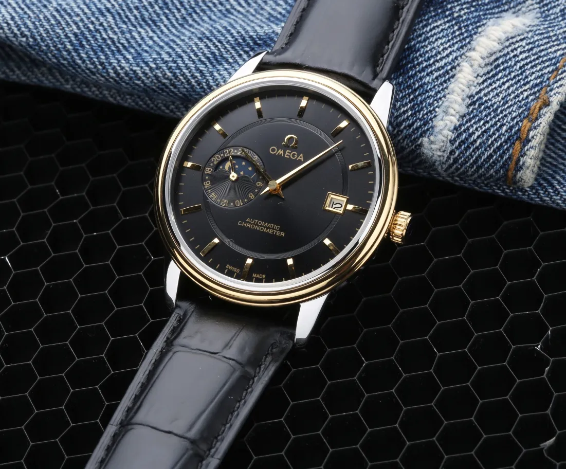 【High-end replica】💰1360! OMEGA - OMEGA fashionable men's watch, fully automatic machine (imported Citizen movement), stainless steel case, imported cowhide strap (more comfortable to wear), sapphire glass mirror, size 39/12mm. (Focus on original new machines) Focus is an attitude...!