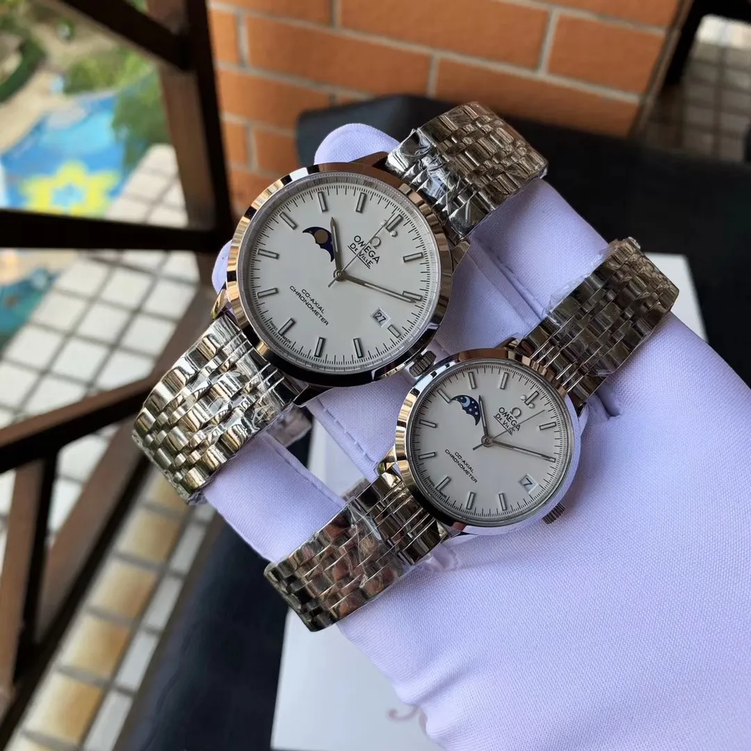 [Foreign trade import] 630 each. The most recommended Omega 💕couple watch 💕 brand new launch equipped with 9⃣ digits unique 🌞🌛 function and 24-hour configuration original imported 8215 moon camera movement 👍 zero repair sapphire crystal glass Imported from Italy 🐂Calfskin standard size 40mm for men and 34mm for women. Craftsmanship🏆Fashionable and elegant, it’s yours🔥Top-quality products are constantly produced🔥