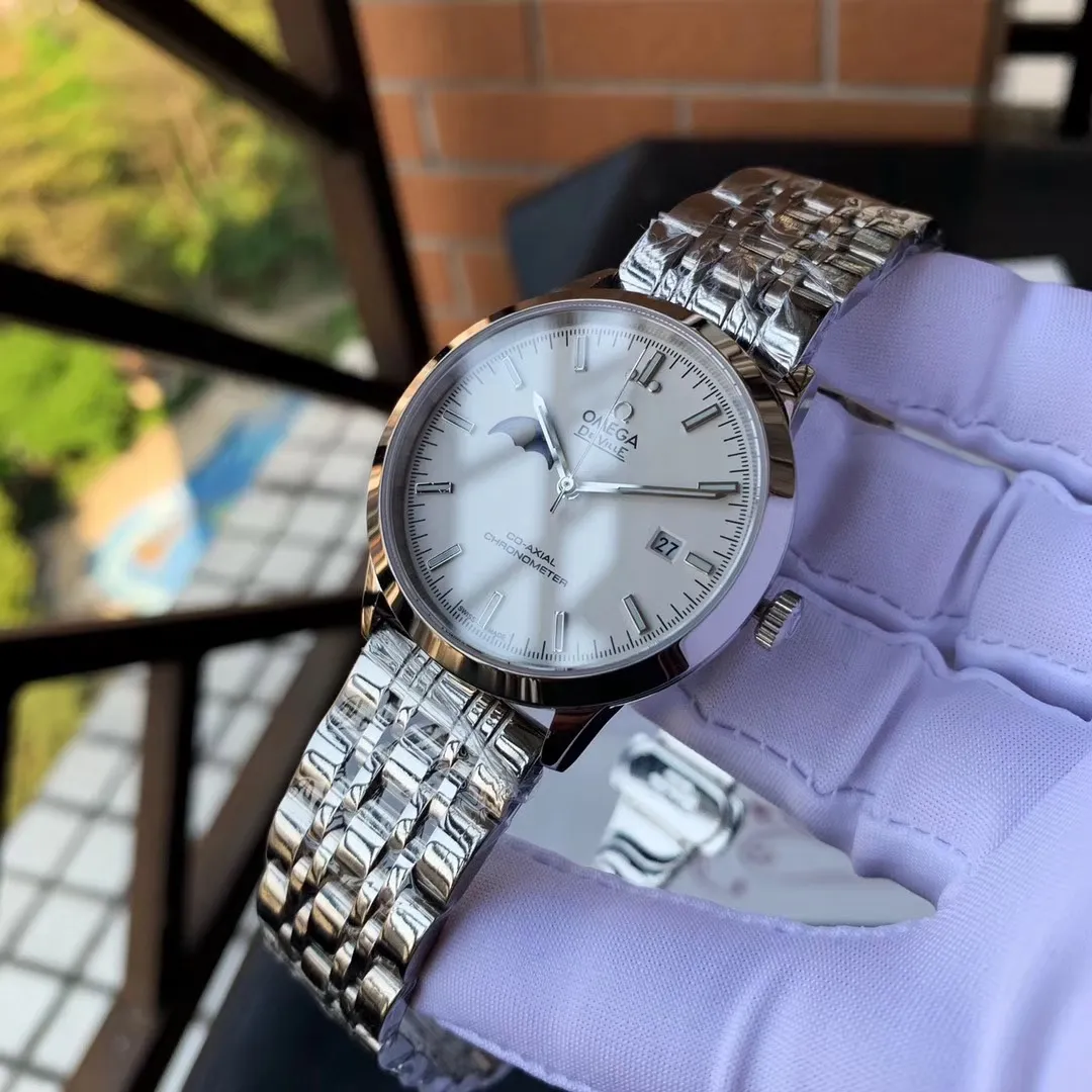 [Foreign trade import] 630 each. The most recommended Omega 💕couple watch 💕 brand new launch equipped with 9⃣ digits unique 🌞🌛 function and 24-hour configuration original imported 8215 moon camera movement 👍 zero repair sapphire crystal glass Imported from Italy 🐂Calfskin standard size 40mm for men and 34mm for women. Craftsmanship🏆Fashionable and elegant, it’s yours🔥Top-quality products are constantly produced🔥