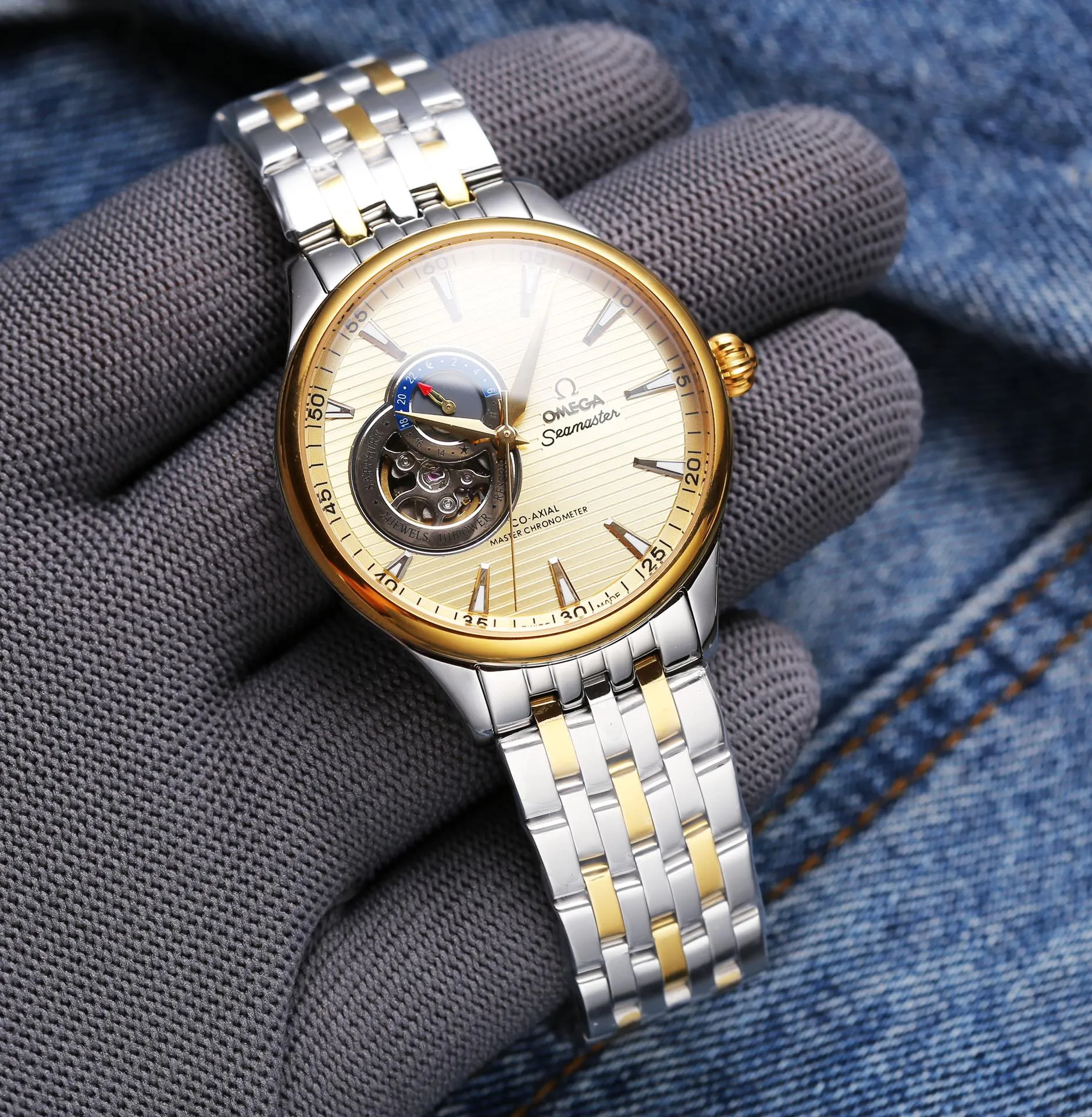 【Customized all-in-one machine】💰1920! Omega - Omega, men's watch, equipped with fully automatic 9015 all-in-one mechanical movement imported from Japan, 9-digit flywheel design, 10-digit 24-hour hour, super luminous effect... 42/12mm diameter, equipped with stainless steel case (finely polished), steel belt/belt optional, wear-resistant and scratch-resistant sapphire mirror! Perfect workmanship interprets the essence of classics, simple and elegant, a must-choice for male idols! (Focus on original new machines) Don’t forget the original intention ~, JH...!
