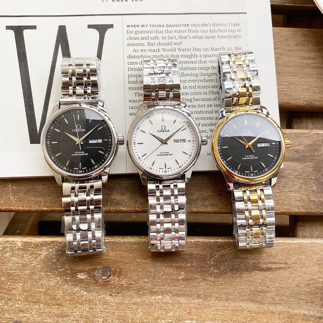 【Foreign Trade Import】💰1440! Omega's premium men's watch has a classic three-hand double calendar design, noble atmosphere, gentlemanly style, excellent quality, and is selling well all over the city. Using fully automatic mechanical movement, top-grade 316 stainless steel case, imported calfskin strap, mineral super mirror, size 40*13