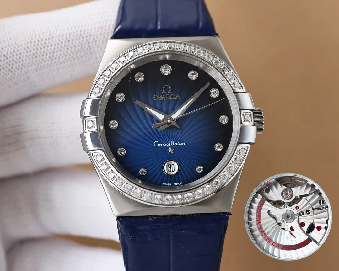 Omega double eagle constellation series, the men's model is equipped with original Citizen mechanical movement... (zero repair) Swiss quality 100% super waterproof luminous sapphire glass back design, male size 38mmx10.5, the appearance is the same as the inside and the originality! Create market-friendly prices! [Love][Fist][Fist][Shake hands][Handshake]