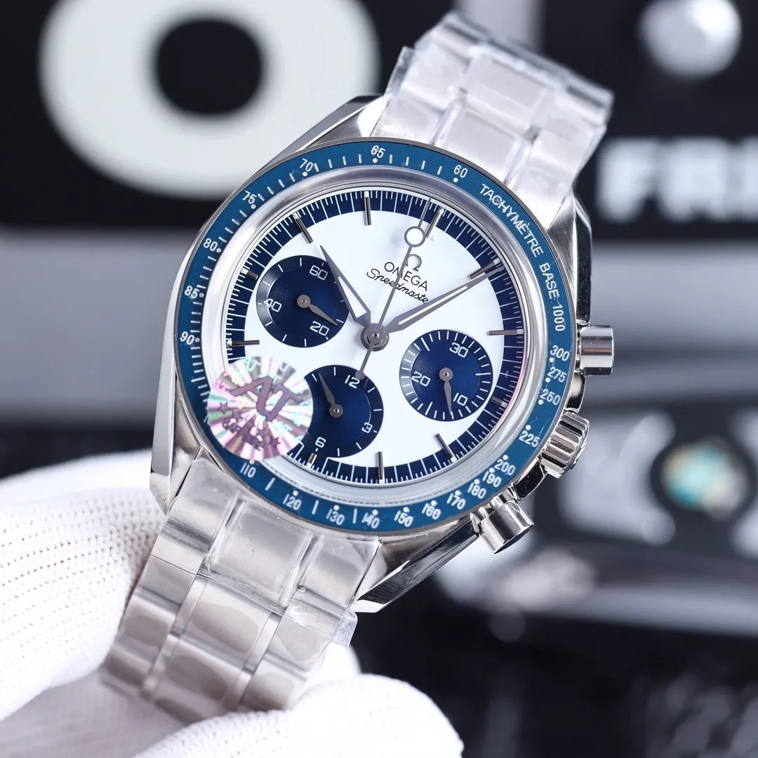 【Top replica】💰4500! The new Omega Moon Landing Speedmaster is back [Professional Moon Watch] The core of the Speedmaster story is that Armstrong was taken to the moon (the watch was left in the space capsule). The case is made of imported 316 stainless steel, made of Lasha, with exquisite angles and three-dimensional clarity. It is equipped with a ceramic bezel. The luminous dial is made of luminous materials imported from Switzerland after repeated printing processes. It is paired with a sapphire crystal mirror on the lid. The case size is 42 mm and can be paired with a stainless steel strap or a "NATO" NATO military strap. The movement adopts the self-winding top Swiss 7750 movement. Only after playing with the chronograph movement is it complete! You won’t know until you try!