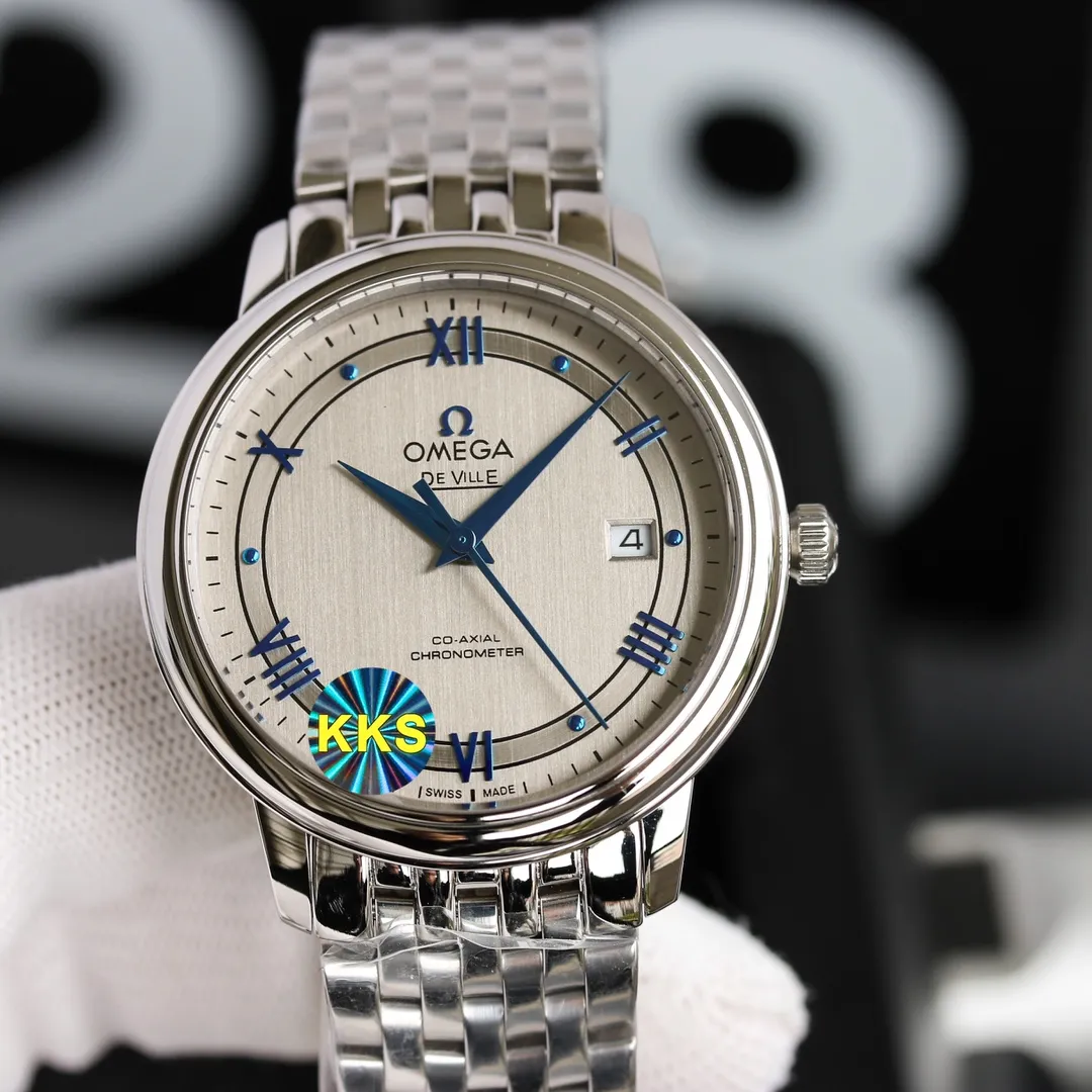 【Top replica】💰2400! Omega De Ville series men's mechanical watches, a new upgraded version will arrive in 2021. The modified quality is exclusively customized for the 8500 movement. Specially designed [Movement] Dedicated and made 0️⃣Reworked, replica Omega 8800 genuine movement, dual-calendar automatic mechanical movement. Synchronous original transparent bottom design, clearly witnessing the original appearance of the high-performance and precise movement, the 316 stainless steel movement inner cover is truly repaired both internally and externally. [Case] 316L stainless steel case, made by exclusive CNC process, with arched wear-resistant super-hard sapphire scratch-proof glass, clear text lines and well-proportioned checkered pattern, three-level waterproof, safe for swimming🏊, watch diameter 41/11mm [Bracelet] Italian imported cowhide crocodile pattern strap with original folding buckle or 316 stainless steel original buckle optional