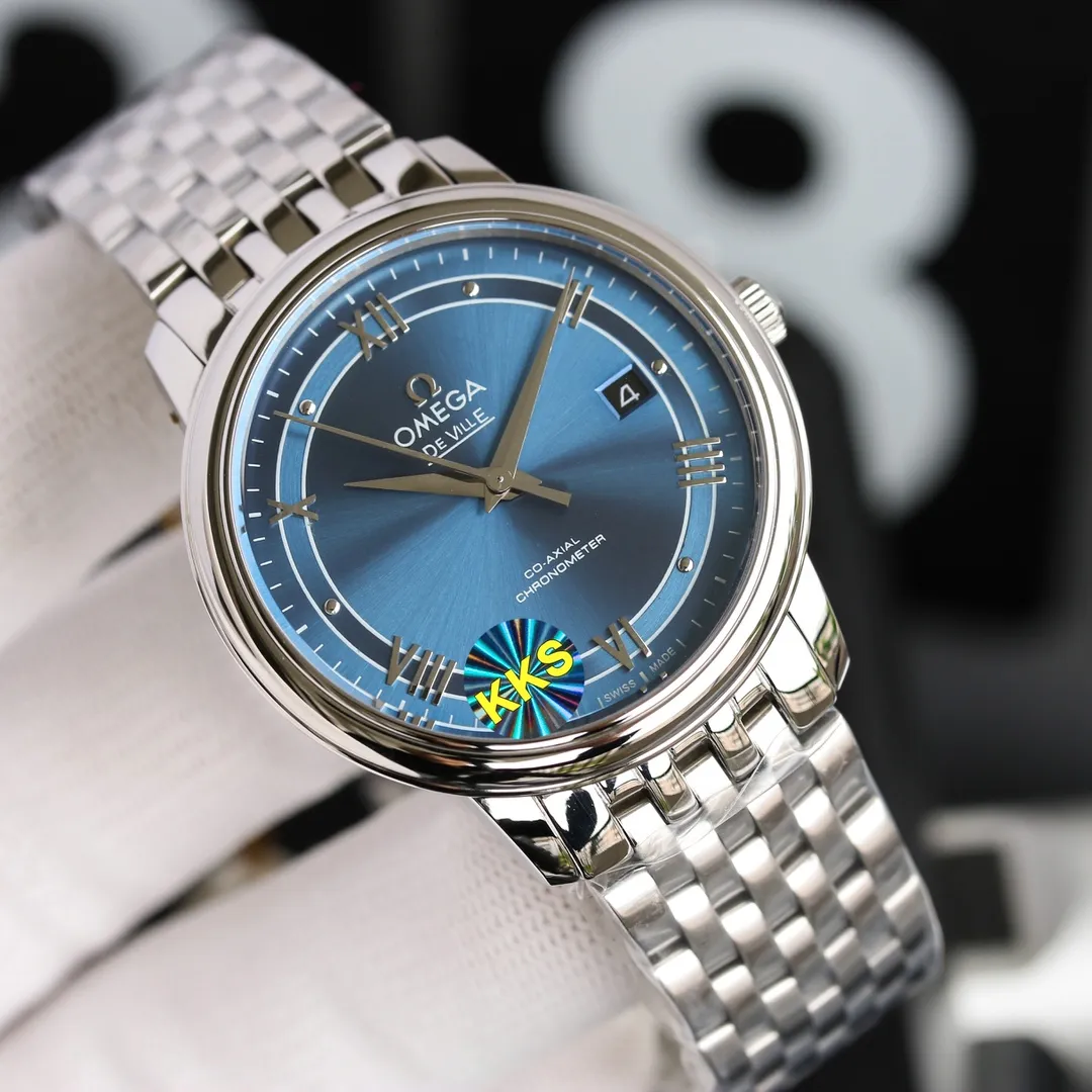 【Top replica】💰2400! Omega De Ville series men's mechanical watches, a new upgraded version will arrive in 2021. The modified quality is exclusively customized for the 8500 movement. Specially designed [Movement] Dedicated and made 0️⃣Reworked, replica Omega 8800 genuine movement, dual-calendar automatic mechanical movement. Synchronous original transparent bottom design, clearly witnessing the original appearance of the high-performance and precise movement, the 316 stainless steel movement inner cover is truly repaired both internally and externally. [Case] 316L stainless steel case, made by exclusive CNC process, with arched wear-resistant super-hard sapphire scratch-proof glass, clear text lines and well-proportioned checkered pattern, three-level waterproof, safe for swimming🏊, watch diameter 41/11mm [Bracelet] Italian imported cowhide crocodile pattern strap with original folding buckle or 316 stainless steel original buckle optional