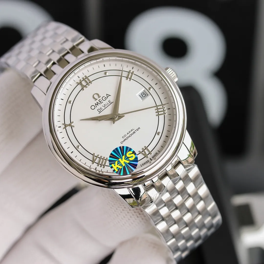 【Top replica】💰2400! Omega De Ville series men's mechanical watches, a new upgraded version will arrive in 2021. The modified quality is exclusively customized for the 8500 movement. Specially designed [Movement] Dedicated and made 0️⃣Reworked, replica Omega 8800 genuine movement, dual-calendar automatic mechanical movement. Synchronous original transparent bottom design, clearly witnessing the original appearance of the high-performance and precise movement, the 316 stainless steel movement inner cover is truly repaired both internally and externally. [Case] 316L stainless steel case, made by exclusive CNC process, with arched wear-resistant super-hard sapphire scratch-proof glass, clear text lines and well-proportioned checkered pattern, three-level waterproof, safe for swimming🏊, watch diameter 41/11mm [Bracelet] Italian imported cowhide crocodile pattern strap with original folding buckle or 316 stainless steel original buckle optional