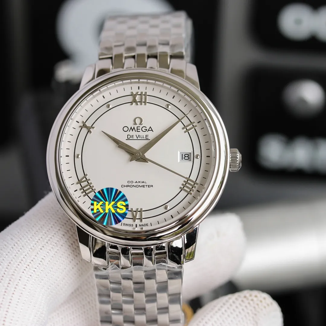 【Top replica】💰2400! Omega De Ville series men's mechanical watches, a new upgraded version will arrive in 2021. The modified quality is exclusively customized for the 8500 movement. Specially designed [Movement] Dedicated and made 0️⃣Reworked, replica Omega 8800 genuine movement, dual-calendar automatic mechanical movement. Synchronous original transparent bottom design, clearly witnessing the original appearance of the high-performance and precise movement, the 316 stainless steel movement inner cover is truly repaired both internally and externally. [Case] 316L stainless steel case, made by exclusive CNC process, with arched wear-resistant super-hard sapphire scratch-proof glass, clear text lines and well-proportioned checkered pattern, three-level waterproof, safe for swimming🏊, watch diameter 41/11mm [Bracelet] Italian imported cowhide crocodile pattern strap with original folding buckle or 316 stainless steel original buckle optional
