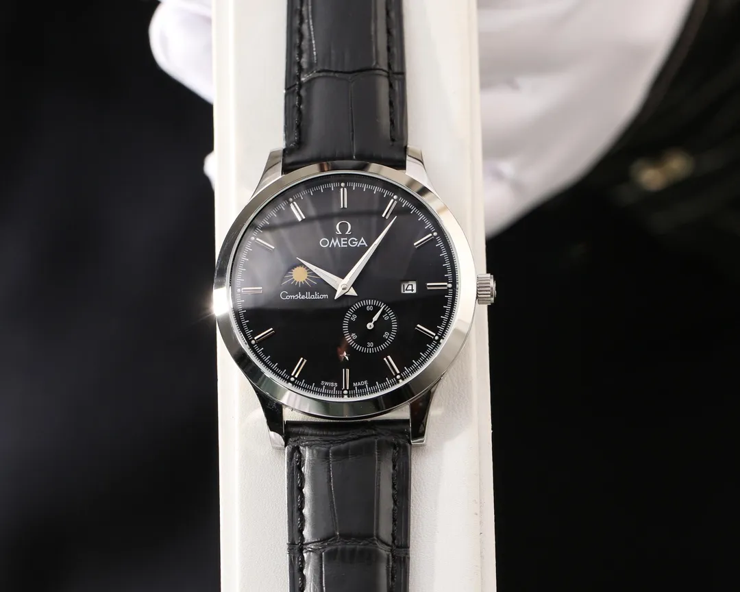 【Foreign trade import】💰1300! Omega (top quality, outstanding debut) 🎉🎉 [Type]: Fine men's watch (top grade) exquisite [Strap]: Genuine cowhide & 316L stainless steel strap (durable) [Movement]: Top Swiss 2836 movement (stable) [Material]: Mineral super strong mirror (wear-resistant) Exquisite quality Generous style Excellent temperament Wisdom and exclusivity [Size]: 40mm in diameter and 12mm in thickness Hot sale on the market! Welcome to reprint!