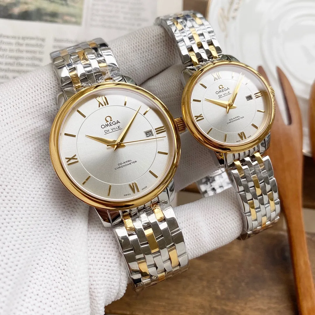 [High-end replica] 💰1160 each! Omega Die Fei series (1:1 replica) [Type]: Couple's watch [Strap]: 316 stainless steel strap [Movement]: Fully automatic imported Citizen 8215 mechanical movement [Mirror] Sapphire glass (never scratched) Elegant taste Vast and majestic Ingenuity A treasure for couples' wrists Size: Male diameter 40mm Female diameter 32mm thick 9mm Hot sale on the market! Welcome to reprint!