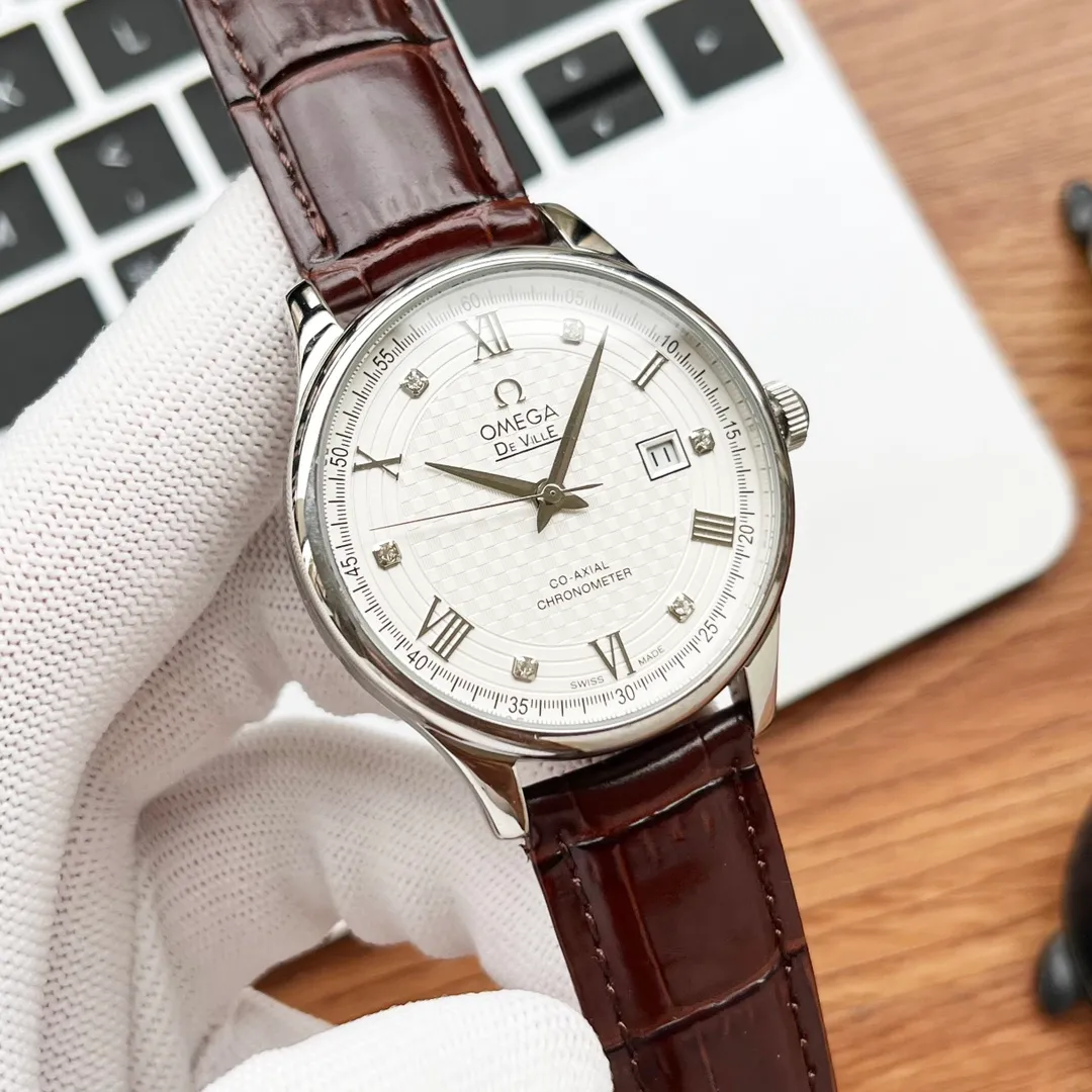 【High-end replica】💰1300! Omega-OMEGA Type: [Cool] Men's Watch Case: 316 fine steel (high quality workmanship) Strap: Imported calfskin/316 fine steel (two options available) Movement: Advanced customized fully automatic mechanical movement (stable travel time) Glass: Advanced strengthened coated mirror Size: diameter 40mm, thickness 13mm