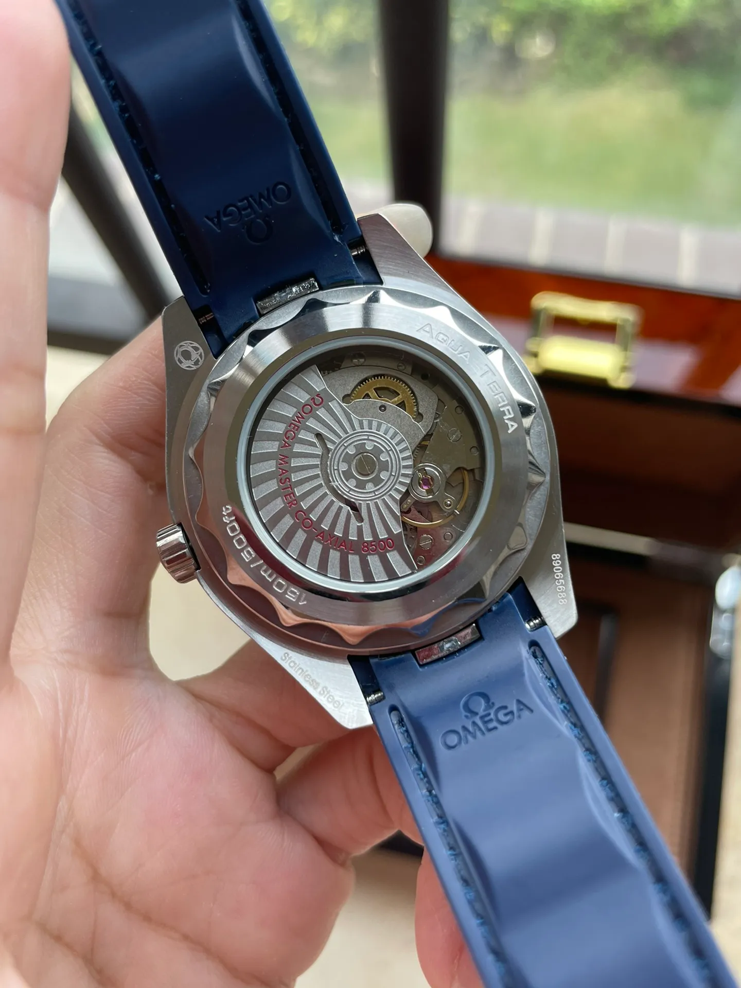 【High-end replica】💰1160! OMEGA-Omega Seamaster Series AQUA TEERA 150m 150m watch has a diameter of 41.5 mm (Earth surface - calendar display) 316L stainless steel original case (big factory case) original three-dimensional hour ding super luminous cowhide strap, rubber strap/316L stainless steel strap original buckle see-through fully automatic mechanical movement. Hot-selling items[strong]