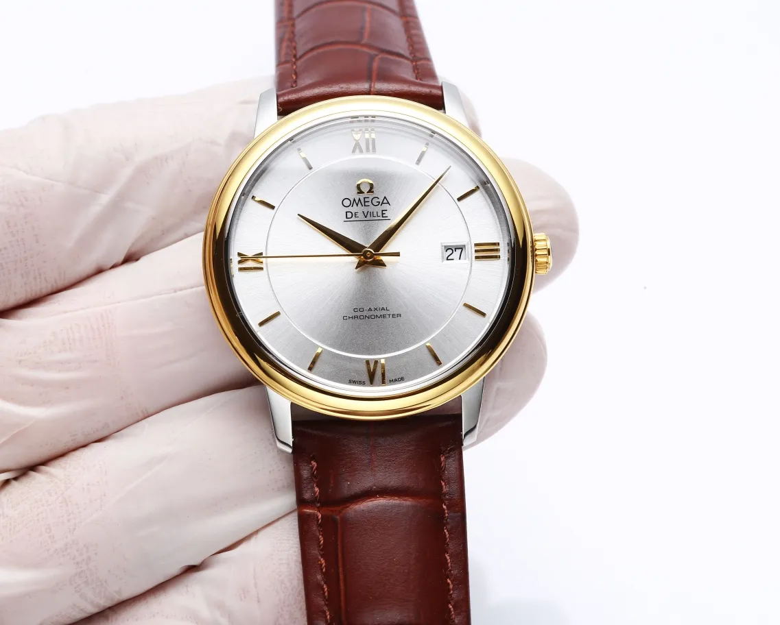 【Customized all-in-one machine】💰1720! Omega DE VILLE series! It took two years of research and development and production to finally come out. Every process of the product structure is also made of CNC finishing to make the 2022 Basel Jewelry and Watch Fair miraculous new watch! Elegant design, excellent quality, simple and classic 39.5 mm stainless steel round case with smooth and natural lines. After polishing, it presents a full metallic texture. It is very beautiful and integrates with the perfectly curved stainless steel lugs. It fits the human body design of the wrist very well!       This Omega produced by J5 (Taiwan Factory)! Completely following Swiss standard craftsmanship requirements, the glass, case, polishing, and yarn drawing of the watch are restored to the original products one by one, and the original products are reproduced as much as possible, so that the parts are truly interchangeable with the original ones! We use quartz movements imported from Switzerland and conduct precise testing to ensure that the size and thickness of the watch is exactly the same as the original! The watches produced by J5 Taiwan Factory have all undergone high-quality waterproof testing, travel time testing, and case detail testing! An absolute work of conscience! Full of sincerity!          The high-definition, translucent and dazzling imported sapphire crystal mirror, specially customized high-quality calf leather and original buckle, or the polished and polished stainless steel bracelet that is close to the original factory standard, provide a very comfortable wearing feeling! One table, one number, independent coding!  J5 (Taiwan factory) guarantees that you will get this replica watch! Will love it!        Arrived in very small quantities! Are you excited? Act quickly!        Look for the J5 Taiwan factory! (Focus on original new machines) Focus is an attitude, produced by JH!