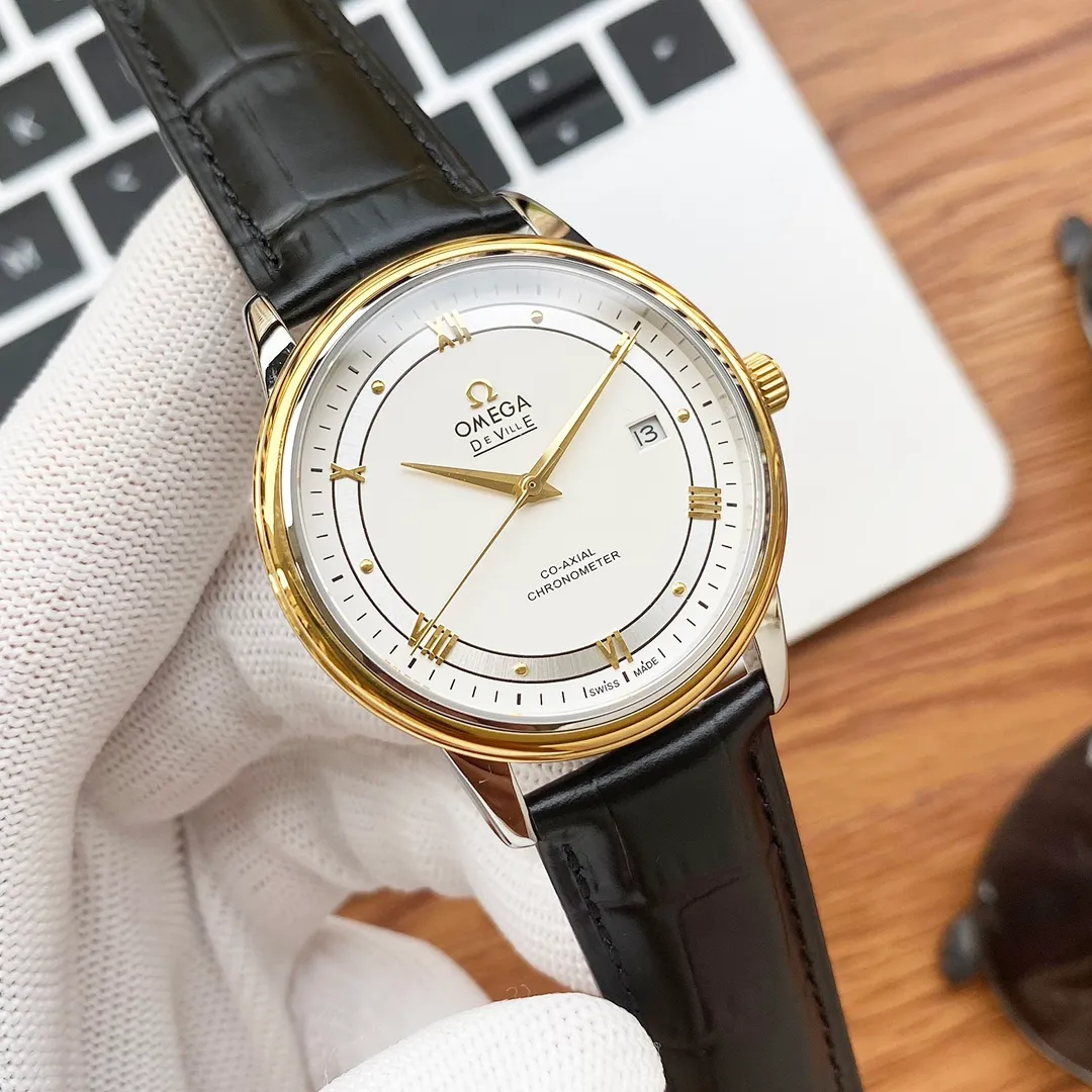 【High-end replica】💰960! Omega-OMEGA De Ville Series Type: [Cool] Men's Watch Case: 316 stainless steel (high quality workmanship) Strap: Imported calfskin/316 stainless steel (two options available) Movement: Imported Citizen 8215 fully automatic mechanical movement (stable travel time) Glass: High-grade sapphire mirror (anti-scratch) Size: diameter 40mm, thickness 12mm