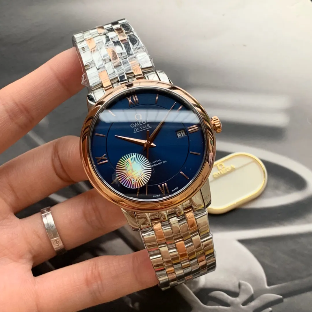 【High-end replica】💰1840! Omega has overcome many difficulties to create a perfect De Ville that is durable for 10 years. Every detail is comparable to the original. Accessories are completely interchangeable with the original. It has always used the mode of buying molds to make perfect replicas. It has the exclusive automatic retractable original buckle that is consistent with the original. De Ville is a witness to the comprehensive strength of Factory F🏅️🏅️ Shocking launch🎈🎈The launch is the biggest benefit to thousands of watch lovers🎈🎈 When it comes to the Omega De Ville series, the first thing that comes to mind is its dignified, elegant, simple, simple and unobtrusive appearance. Although simple, it is very delicate. The watches in this series are worn with a steady, cautious and prudent character. Configuration parameters: Brand: Omega Series: Die Fei series Movement: Citizen 8215 new machine imported from Japan Case material: 316L fine steel CNC engraving Ultra-precision Waterproof depth 100 meters🏊‍♀️🏊🏊 Literal: The latest version of the De Ville orbit literal, the word nails are butt welded and inlaid with the same process as genuine products (the first in the industry) Table diameter: 39.5*9.7mm (the only one on the market that is consistent with the genuine product) Product grade: Super A Glass: Imported sapphire glass (0 difference in exposure and transparency with the original) Belt: Genuine American alligator leather strap (black/brown): 316L steel professionally polished by top masters/gloss/smoothness/comfort/the same quality as genuine buckles: original easy-strap pin buckle Steel buckle: original mold opening Same technology, same functions "Self-retractable" Bottom cover: Brushed process ➕The fineness of the embossed LOGO can be enlarged and refined.