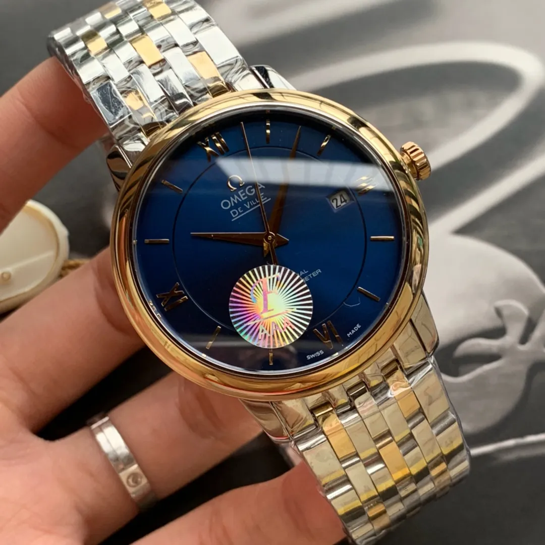 【High-end replica】💰1840! Omega has overcome many difficulties to create a perfect De Ville that is durable for 10 years. Every detail is comparable to the original. Accessories are completely interchangeable with the original. It has always used the mode of buying molds to make perfect replicas. It has the exclusive automatic retractable original buckle that is consistent with the original. De Ville is a witness to the comprehensive strength of Factory F🏅️🏅️ Shocking launch🎈🎈The launch is the biggest benefit to thousands of watch lovers🎈🎈 When it comes to the Omega De Ville series, the first thing that comes to mind is its dignified, elegant, simple, simple and unobtrusive appearance. Although simple, it is very delicate. The watches in this series are worn with a steady, cautious and prudent character. Configuration parameters: Brand: Omega Series: Die Fei series Movement: Citizen 8215 new machine imported from Japan Case material: 316L fine steel CNC engraving Ultra-precision Waterproof depth 100 meters🏊‍♀️🏊🏊 Literal: The latest version of the De Ville orbit literal, the word nails are butt welded and inlaid with the same process as genuine products (the first in the industry) Table diameter: 39.5*9.7mm (the only one on the market that is consistent with the genuine product) Product grade: Super A Glass: Imported sapphire glass (0 difference in exposure and transparency with the original) Belt: Genuine American alligator leather strap (black/brown): 316L steel professionally polished by top masters/gloss/smoothness/comfort/the same quality as genuine buckles: original easy-strap pin buckle Steel buckle: original mold opening Same technology, same functions "Self-retractable" Bottom cover: Brushed process ➕The fineness of the embossed LOGO can be enlarged and refined.