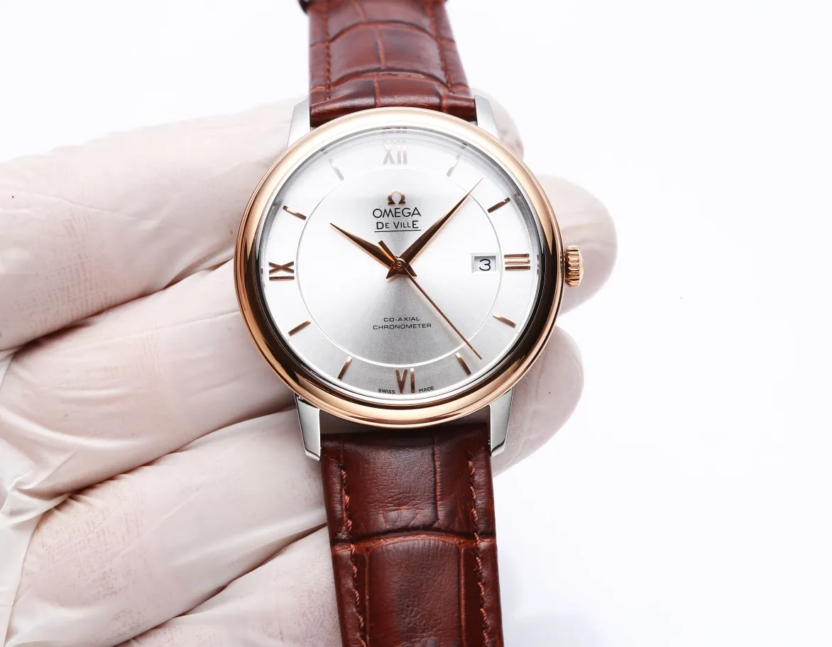 【Customized all-in-one machine】💰1720! Omega DE VILLE series! It took two years of research and development and production to finally come out. Every process of the product structure is also made of CNC finishing to make the 2022 Basel Jewelry and Watch Fair miraculous new watch! Elegant design, excellent quality, simple and classic 39.5 mm stainless steel round case with smooth and natural lines. After polishing, it presents a full metallic texture. It is very beautiful and integrates with the perfectly curved stainless steel lugs. It fits the human body design of the wrist very well!       This Omega produced by J5 (Taiwan Factory)! Completely following Swiss standard craftsmanship requirements, the glass, case, polishing, and yarn drawing of the watch are restored to the original products one by one, and the original products are reproduced as much as possible, so that the parts are truly interchangeable with the original ones! We use quartz movements imported from Switzerland and conduct precise testing to ensure that the size and thickness of the watch is exactly the same as the original! The watches produced by J5 Taiwan Factory have all undergone high-quality waterproof testing, travel time testing, and case detail testing! An absolute work of conscience! Full of sincerity!          The high-definition, translucent and dazzling imported sapphire crystal mirror, specially customized high-quality calf leather and original buckle, or the polished and polished stainless steel bracelet that is close to the original factory standard, provide a very comfortable wearing feeling! One table, one number, independent coding!  J5 (Taiwan factory) guarantees that you will get this replica watch! Will love it!        Arrived in very small quantities! Are you excited? Act quickly!        Look for the J5 Taiwan factory! (Focus on original new machines) Focus is an attitude, produced by JH!