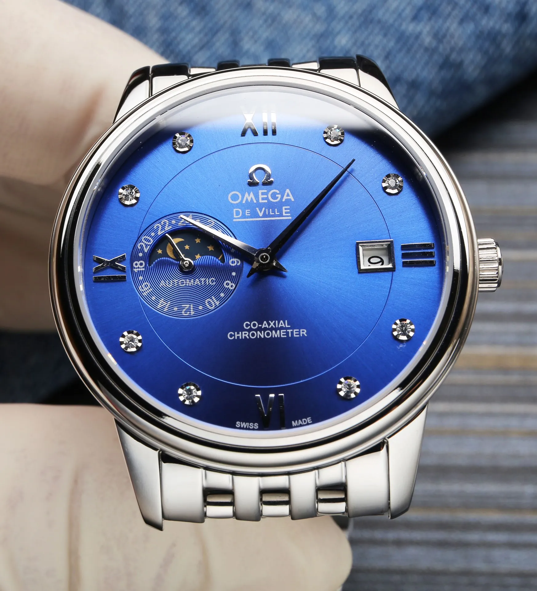 【Foreign Trade Import】💰1720! OMEGA - OMEGA fashionable men's watch, fully automatic machinery (authentic Swiss movement), case made of stainless steel, imported cowhide strap (more comfortable to wear), sapphire glass mirror, size 39/12mm. (Focus on original new watches) Don't forget the original intention~, JH...!