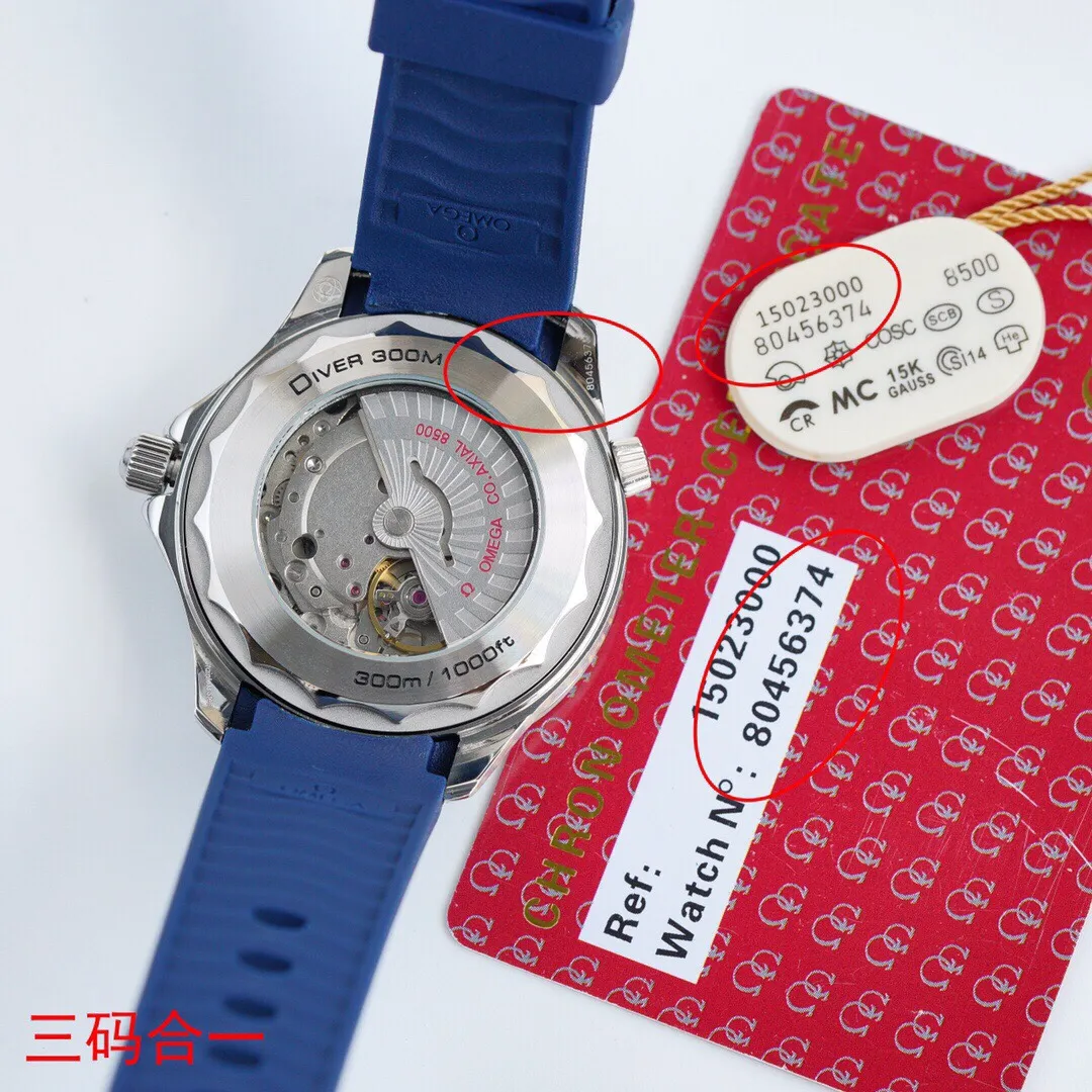 Brand new KKS factory three codes in one, unique packaging, exclusive coding, the steel strap is adjustable with a fine-tuning buckle, high-end quality, high profit, welcome to experience, 100% waterproof and swimmable. Hot model returns 🔥 Hot model returns 🔥 Hot model returns 🔥 KKS new products are launched Three codes in one, exclusive quality, exclusive packaging, always adhering to practical value, there is no best, only a better upgrade concept, pushing the entire series of Omega Seamaster watches to the top again! In 2020, the official highly recommended Seamaster series 300-meter diving watch has exclusive quality on the entire network. [Movement] Equipped with 💯 brand new Japanese original Citizen 8215 automatic mechanical movement, original see-through design, corrected movement 8500 restoration all-in-one machine, 0️⃣repair, accurate running time, strong practicality, 100% waterproof [Glass] Double-bright Sapphire shock-proof and scratch-proof glass Equipped with arched wear-resistant and scratch-resistant glass, it is three-level waterproof and can swim with confidence🏊, watch diameter 39.5/11mm [Case] Made of 316L stainless steel case, equipped with the only original ceramic one-way rotating chronograph ring in its class [Belt] The buckle is polished from 316L fine steel, imported Italian cowhide and imported frog glue to show the endless quality. It is equipped with the only original Omega stretch buckle in its class, which can be finely adjusted. It is the best value in its class. Please certify the exclusive KKS details. The KKS exclusive quality code is 80456374. Welcome to compare the quality.