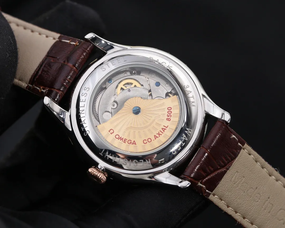 【Foreign trade import】💰1240! Omega (Excellent, Exquisite and Intelligent Work) Latest Counter Picture 🎈🎈 Type: Exquisite men's watch (more excellent) [3-digit calendar] [9-digit stars] Strap: Genuine leather & stainless steel strap (more comfortable) Movement: Top mechanical movement (stable) [Simple and elegant] Material: Mineral super mirror (wear-resistant) [Business and casual] Smart style, strong three-dimensional sense, special design, returning from a reputation, a must-sell style Size: 40mm in diameter, 12mm thick, high-definition real shot! quality assurance!