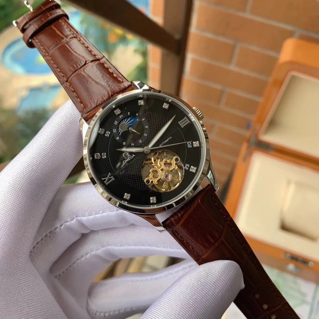 【Foreign trade import】💰1240! OMEGA-OMEGA‼ ️Boutique men's watch🌹🌹🌹Unique nine-digit hollow design, exquisite craftsmanship, originality, noble atmosphere, gentleman style. Adopting fully automatic mechanical movement, top-grade 316 stainless steel case and strap, super mineral mirror, size 42mm🔥The top products are constantly produced🔥
