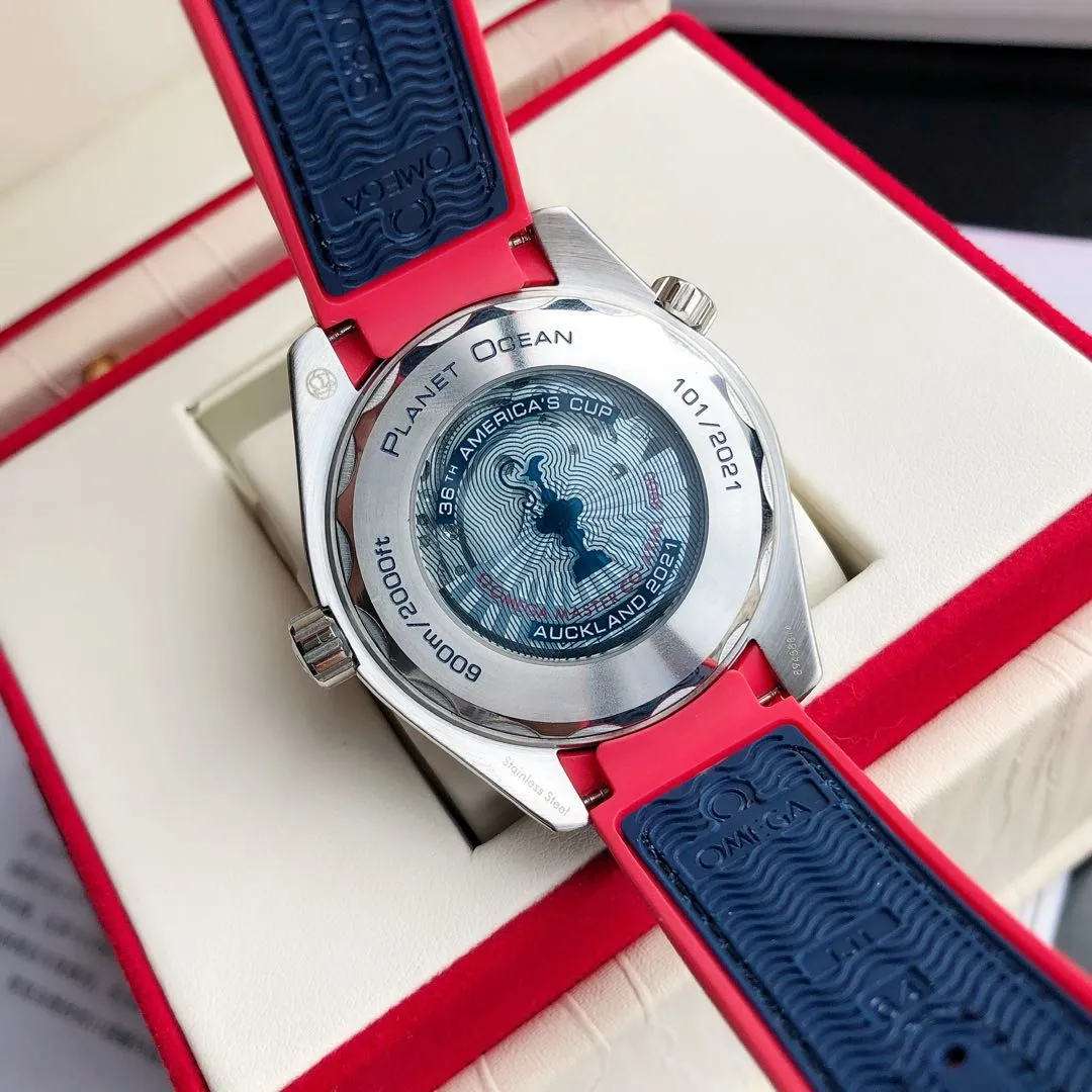 High-end replica 💰1240! TW Taiwan Factory💰1720! 2024 new customized Omega Seamaster series 600-meter America's Cup limited edition diving watch has arrived. It is exclusively customized with original synchronization details. Each watch number is engraved with an identification number and will never be repeated. The ceramic bezel is unique to the entire network. It has a Citizen movement internally and the external repair details are synchronized with the original. [Movement] Equipped with 💯 Brand new Japanese original 9015 automatic mechanical movement, 0️⃣ repair, accurate running time, strong practicality [Case] Made of 316L stainless steel, electroplated in the vacuum furnace of the entire network, equipped with the only original ceramic one-way rotating chronograph ring in its class [Bracelet] Official synchronous rubber strap or 316 stainless steel chain of the Seamaster 600m Diving Watch produced by GD, with the only original push-pull adjustable clasp in its class ⚠️Please look for the exclusive quality of GD products