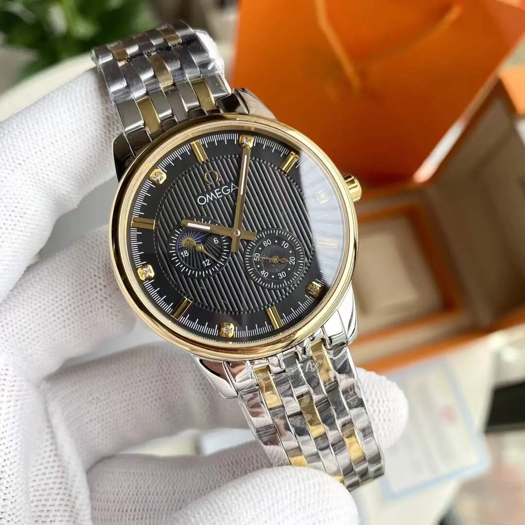 【Foreign trade import】💰1320! Omega-Omega ‼ ️Exquisite men's watch, exquisite craftsmanship, originality, noble atmosphere and gentleman style. Using fully automatic movement, (stable travel time) top 316 stainless steel case, imported calfskin strap, mineral super mirror, size 40.5*12🔥Top quality products are constantly produced🔥