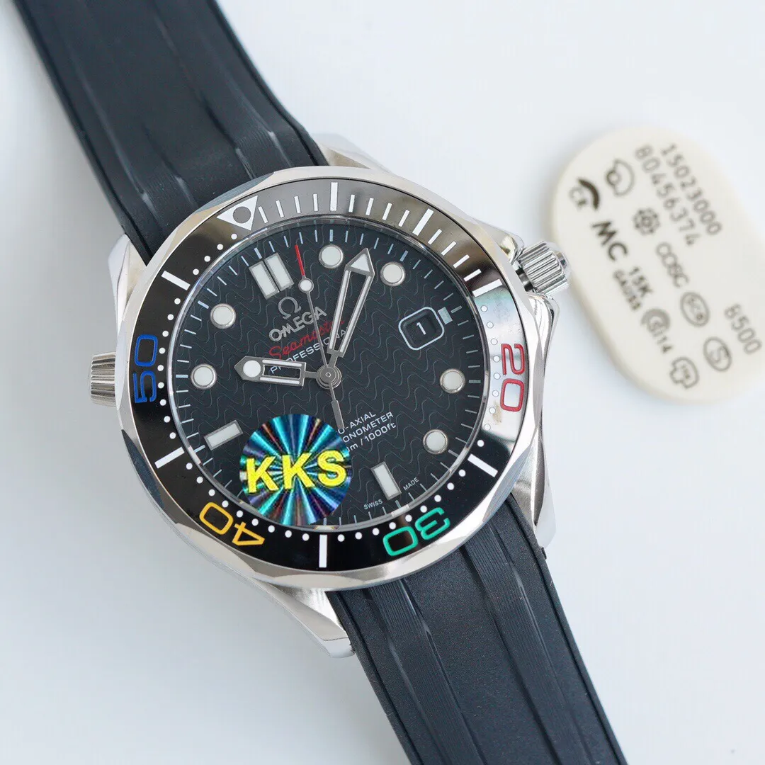 Brand new KKS factory three codes in one, unique packaging, exclusive coding, the steel strap is adjustable with a fine-tuning buckle, high-end quality, high profit, welcome to experience, 100% waterproof and swimmable. Hot model returns 🔥 Hot model returns 🔥 Hot model returns 🔥 KKS new products are launched Three codes in one, exclusive quality, exclusive packaging, always adhering to practical value, there is no best, only a better upgrade concept, pushing the entire series of Omega Seamaster watches to the top again! In 2020, the official highly recommended Seamaster series 300-meter diving watch has exclusive quality on the entire network. [Movement] Equipped with 💯 brand new Japanese original Citizen 8215 automatic mechanical movement, original see-through design, corrected movement 8500 restoration all-in-one machine, 0️⃣repair, accurate running time, strong practicality, 100% waterproof [Glass] Double-bright Sapphire shock-proof and scratch-proof glass Equipped with arched wear-resistant and scratch-resistant glass, it is three-level waterproof and can swim with confidence🏊, watch diameter 39.5/11mm [Case] Made of 316L stainless steel case, equipped with the only original ceramic one-way rotating chronograph ring in its class [Belt] The buckle is polished from 316L fine steel, imported Italian cowhide and imported frog glue to show the endless quality. It is equipped with the only original Omega stretch buckle in its class, which can be finely adjusted. It is the best value in its class. Please certify the exclusive KKS details. The KKS exclusive quality code is 80456374. Welcome to compare the quality.