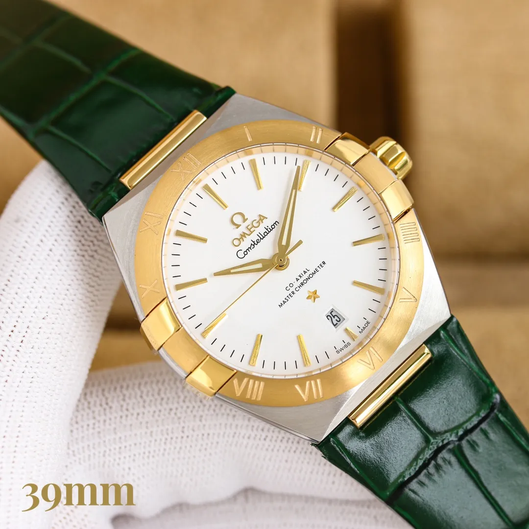 【Customized all-in-one machine】💰1720! Omega fifth generation constellation series! Brand new original size 39MM watch! Fully automatic imported Citizen mechanical movement, a hot-selling item in 2024‼ ️ [Movement] The original imported 9015 all-in-one movement, the see-through bottom movement can be seen at a glance, perfectly presented [Case] ​​316L stainless steel case, made by exclusive CNC technology, with arched double-dived sapphire mirror, clear text lines and well-proportioned checkered pattern, three-degree waterproof, watch diameter 39/11mm [Bracelet] Imported rubber tape from Italy with original folding clasp, please pay attention to the details