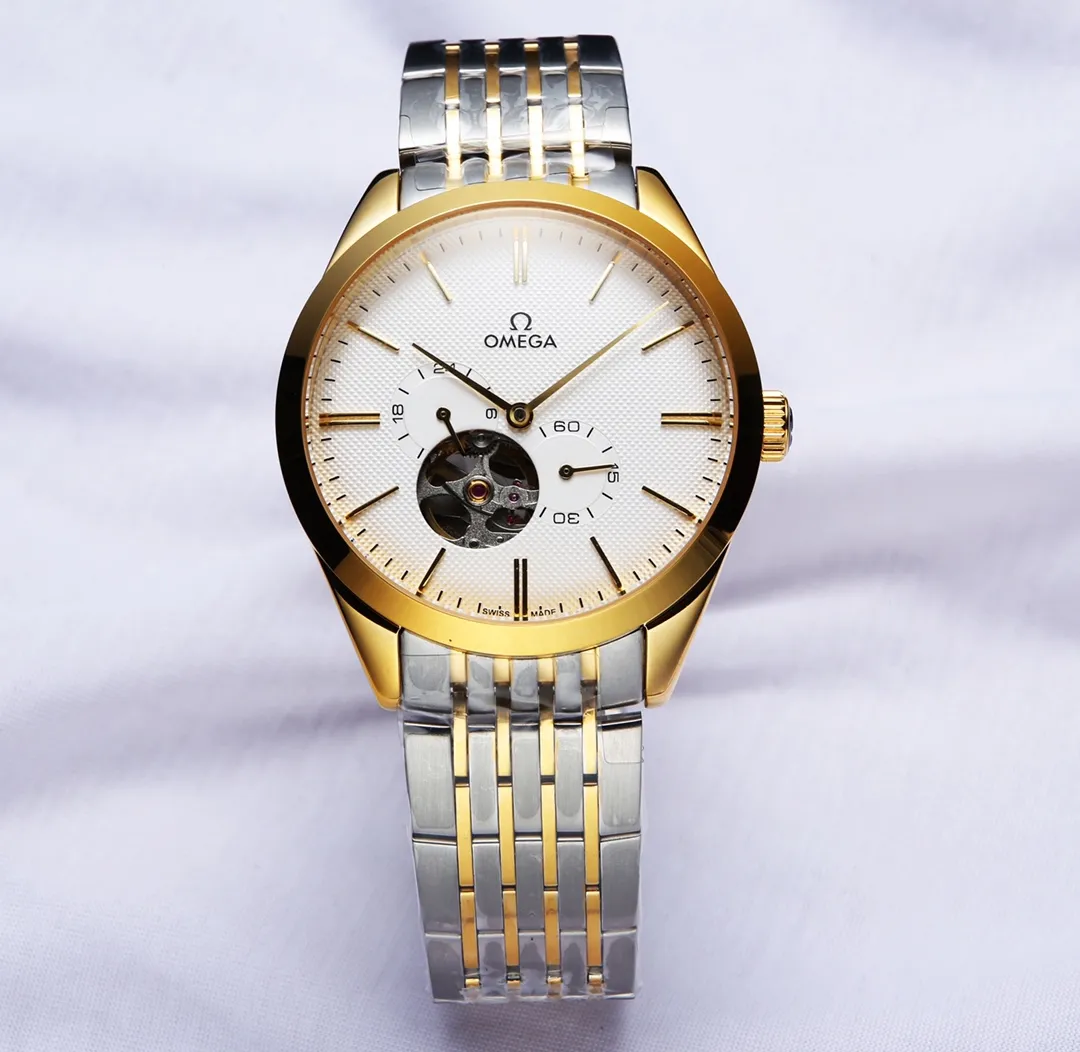 Omega - OMEGA's latest recommendation, equipped with a customized version of the original imported 82s7 movement (0 repairs and 0 after-sales), 9-digit 24-hour display, 5-digit small seconds design, 7-digit hollow window, the movement of the movement can be seen at a glance. It can store power for over 48 hours and is waterproof to a depth of 50 meters. [Case]: 316 fine steel (high-quality workmanship), top CNC cutting technology strives for perfect shell shape [Watch strap]: Italian imported cowhide strap/stainless steel bracelet [Movement]: imported 82s7 fully automatic mechanical movement (stable running time) [Glass]: advanced reinforced coated mirror [Size]: diameter 40mm, thickness 12mm (focus on original new machines) Focus is an attitude, produced by JH!