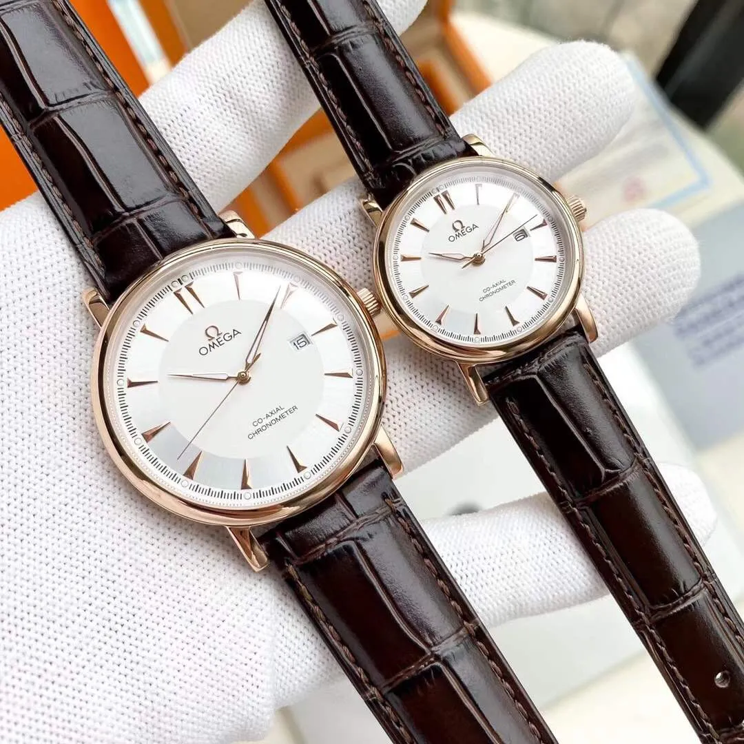 【Foreign Trade Import】💰760 each! OMEGA-OMEGA‼ ️The latest couple model, original imported quartz machine, 316L stainless steel case, mineral super strong glass mirror, imported genuine cowhide leather strap/stainless steel strap, male diameter 40mm, female version 30mm diameter, 8mm thick, simple and fashionable, classic best-selling, taken in kind, the quality is the same! ! ! 🔥Top quality products with constant quality🔥