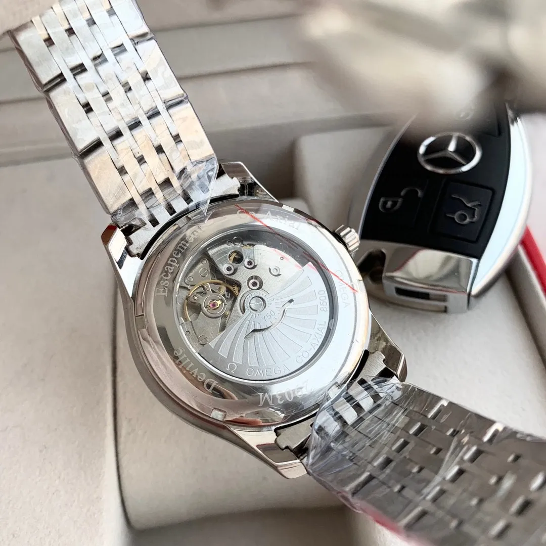 【Foreign trade import】💰1160! OMEGA - OMEGA🎉 Men's watch, fully automatic mechanical movement, 316L stainless steel case, mineral glass mirror, genuine cowhide leather strap/stainless steel strap, 40mm diameter and 11mm thick, achieving eternity. The De Ville series has always been a representative of elegance and precision. This Omega De Ville watch has won the hearts of the people with its high quality, fashionable and elegant appearance.