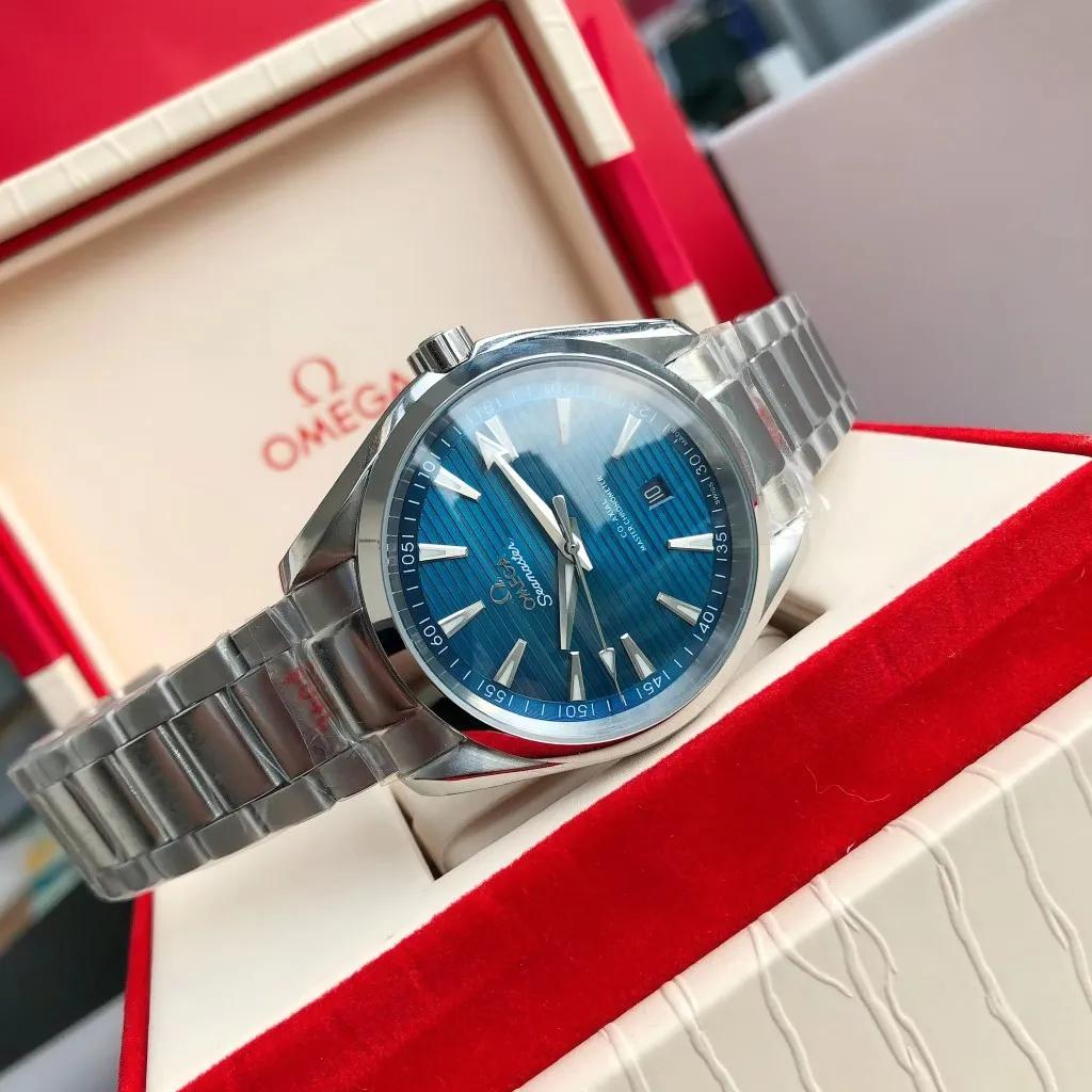 【Customized all-in-one machine】💰1720! Omega Seamaster 150-meter watch [Ocean charm, classic hot model] The classic and timeless design is very characteristic of the Omega brand [Movement] Equipped with the imported brand new Citizen 9015 all-in-one automatic mechanical movement, accurate and durable, highly recognized by watch friends [Case] 316L stainless steel case, modified and beautiful body, original consistent 41.5mm diameter, curved dial, depth waterproof to 200 meters [Bracelet] imported fine steel strap Equipped with the original folding clasp of the same material, the details are synchronized with the original product ⚠️Please look for the exclusive quality produced by GD