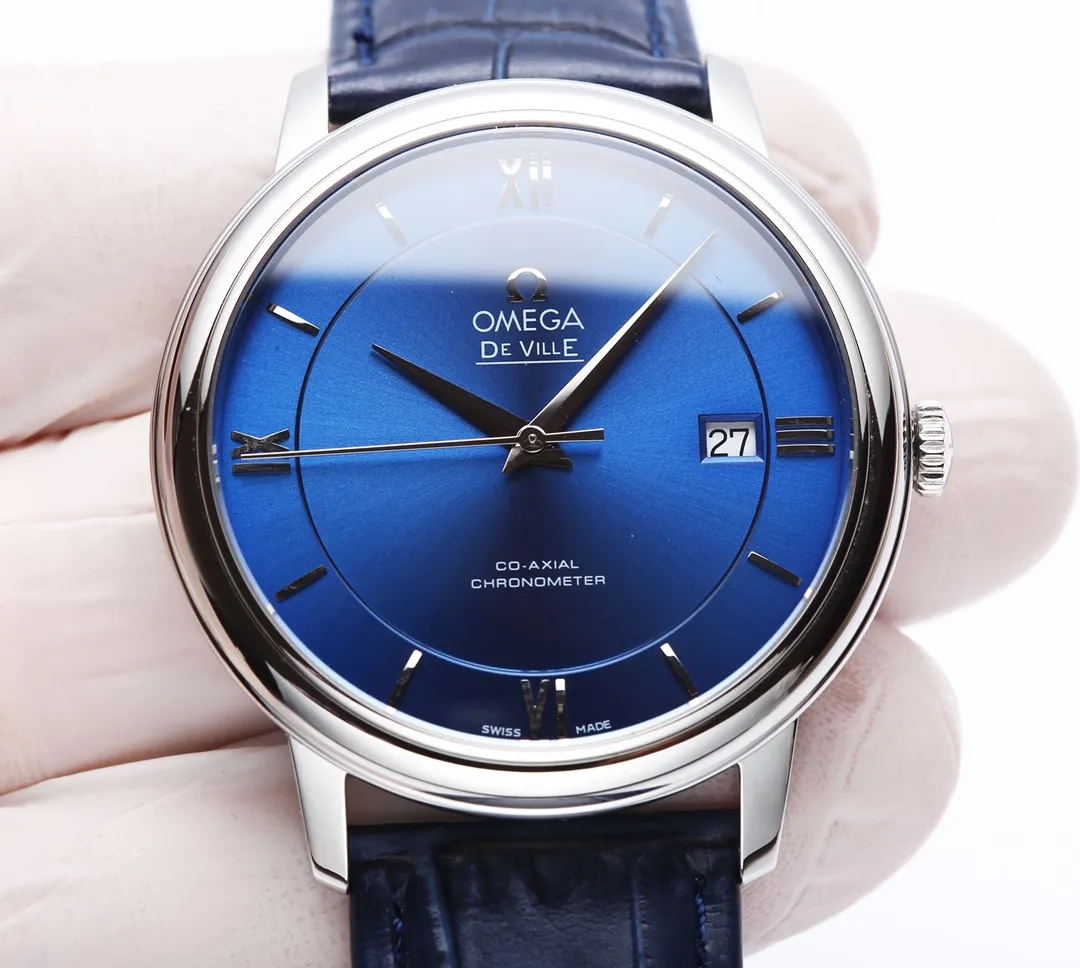 【Customized all-in-one machine】💰1720! Omega DE VILLE series! It took two years of research and development and production to finally come out. Every process of the product structure is also made of CNC finishing to make the 2022 Basel Jewelry and Watch Fair miraculous new watch! Elegant design, excellent quality, simple and classic 39.5 mm stainless steel round case with smooth and natural lines. After polishing, it presents a full metallic texture. It is very beautiful and integrates with the perfectly curved stainless steel lugs. It fits the human body design of the wrist very well!       This Omega produced by J5 (Taiwan Factory)! Completely following Swiss standard craftsmanship requirements, the glass, case, polishing, and yarn drawing of the watch are restored to the original products one by one, and the original products are reproduced as much as possible, so that the parts are truly interchangeable with the original ones! We use quartz movements imported from Switzerland and conduct precise testing to ensure that the size and thickness of the watch is exactly the same as the original! The watches produced by J5 Taiwan Factory have all undergone high-quality waterproof testing, travel time testing, and case detail testing! An absolute work of conscience! Full of sincerity!          The high-definition, translucent and dazzling imported sapphire crystal mirror, specially customized high-quality calf leather and original buckle, or the polished and polished stainless steel bracelet that is close to the original factory standard, provide a very comfortable wearing feeling! One table, one number, independent coding!  J5 (Taiwan factory) guarantees that you will get this replica watch! Will love it!        Arrived in very small quantities! Are you excited? Act quickly!        Look for the J5 Taiwan factory! (Focus on original new machines) Focus is an attitude, produced by JH!