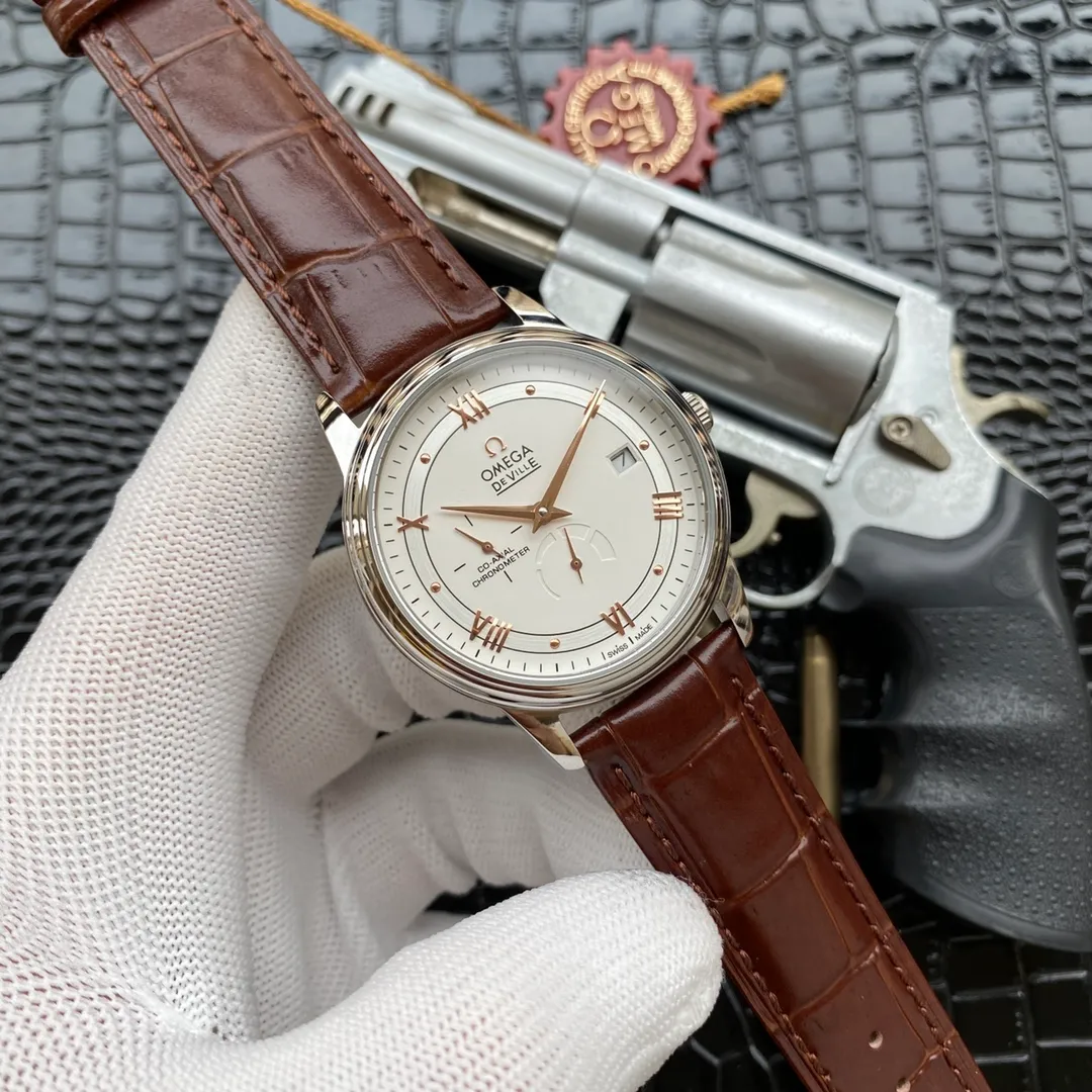 【High-end replica】💰1160! Omega 4-pin fine men's mechanical watch✨ Strap: 💝Italian calfskin/316L stainless steel Movement: Imported Citizen 8215 mechanical movement Mirror: Sapphire mirror Size: 40mm diameter, 12mm thick 🎉🎉🎉Welcome to forward