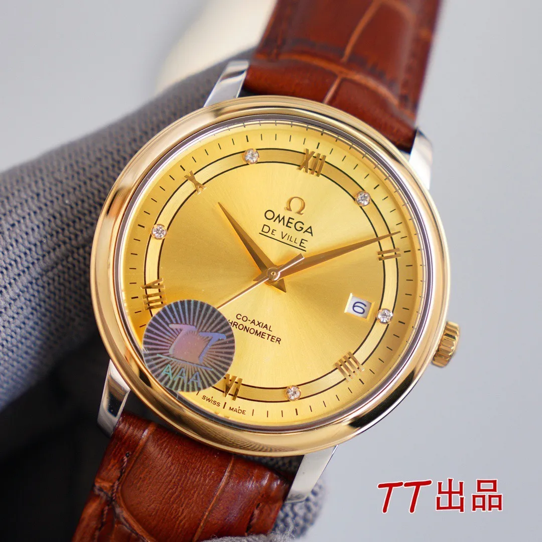 【High-end replica】💰1160! 【Customized all-in-one machine】💰1720! The first thing that comes to mind for the Omega De Ville series is its dignified, elegant, simple, simple, and unobtrusive appearance. Although simple, it is very delicate. The watches in this series are worn with a steady, cautious and steady character. Configuration parameters: Brand: Omega Series: Diefei series Movement: Imported Citizen 9015 all-in-one movement (upgraded version) Each movement undergoes strict QC calibration before shipment. Very strict, zero repairs. Design service life: 10 years. Case material: 316L stainless steel, CNC numerical control engraving, ultra-precision, waterproof depth 100 meters🏊‍♀🏊🏊 Lettering: The latest version of the disc flying track lettering, the word nails are butt welded and inlaid with the same process as the genuine ones (the first in the industry) Table diameter: 39.5*9.7mm (the only one on the market that is consistent with the genuine ones) Product grade: Super A Glass: Imported sapphire glass (0 difference in exposure and transparency compared with the original) Belt: Genuine American alligator leather strap (black/brown) Steel strap: 316L steel professionally polished by top masters /Gloss/Smoothness/Comfort/The same quality as genuine ones. Buttons: Original easy-to-tie pin buckles. Steel buckles: Original mold opening. Same craftsmanship. Same functions. "Manually extendable buckle"