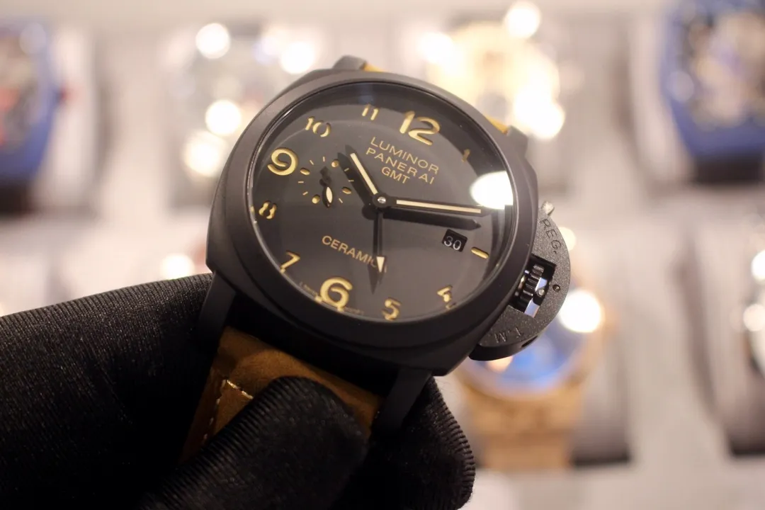 【High-end replica】💰1300! Panerai - PANERAI Type: Men's top watch Movement: Fully automatic mechanical movement Case: 316L stainless steel case Mirror: Mineral strengthened glass Belt: Imported genuine cowhide strap Excellent and extraordinary, showing men's charm Size: Diameter 44MM Thickness 16mm Exquisite work, enjoy luxury F10!
