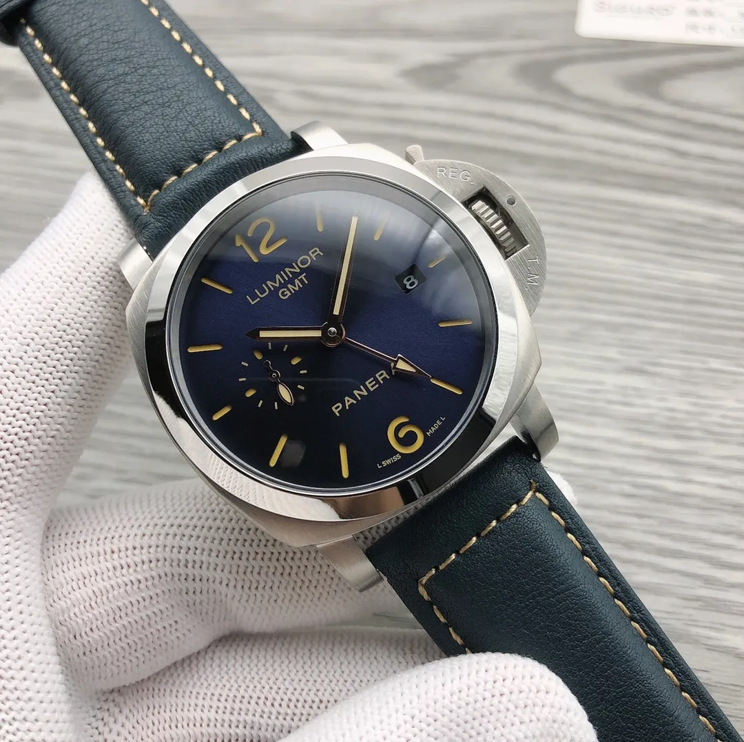 【High-end replica】💰1300! Panerai - PANERAI PAM 🎮Type: Men's top watch Movement: Fully automatic mechanical movement Case: 316L stainless steel case 🎮Mirror: Mineral strengthened glass Belt: Imported genuine cowhide strap is extraordinary, showing the charm of men Size: diameter 44mm Thickness 16mm 🎮Create ultra-realistic photo shooting for you to give you a super-realistic photo experience