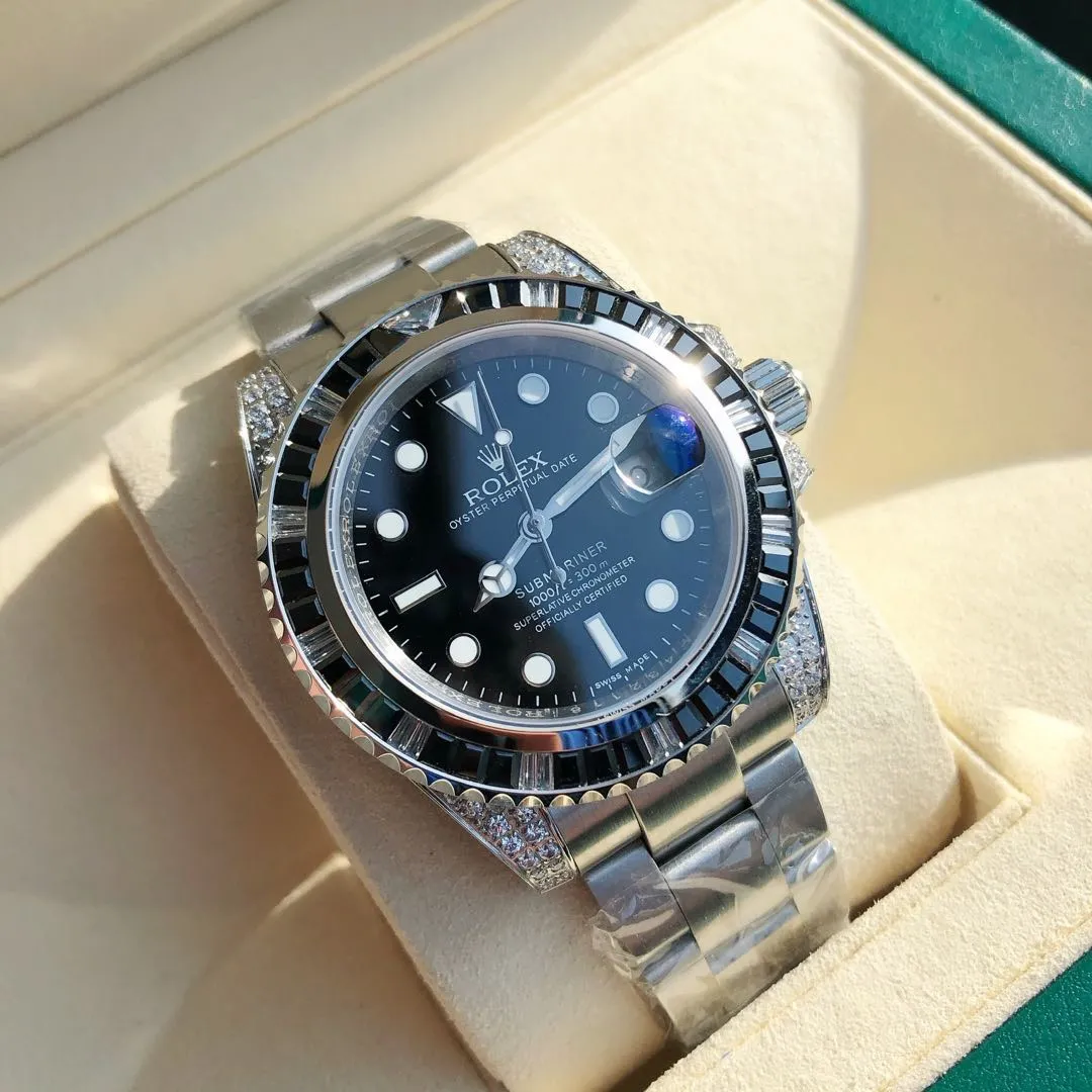 【Foreign trade import】💰1240! Rolex ROLEX Submariner Series Fully Automatic Machinery 40*13mm Arch Tempered Glass🍴Stainless Steel Strap Anyone can dress up brightly, but personal taste is revealed in the details of clothing