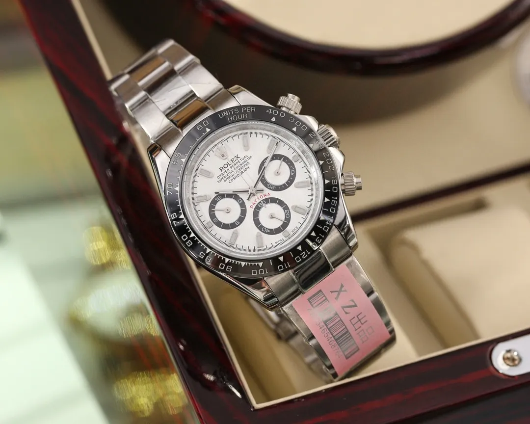 【High-end replica】💰1160! Rolex - Rolex Style: Daytona men's mechanical watch Movement: Imported Citizen 8215 movement Size: Diameter 40mm Thickness 11mm Case: 316 stainless steel case Mirror: Mineral glass mirror Strap: Comfortable silicone strap-original buckle