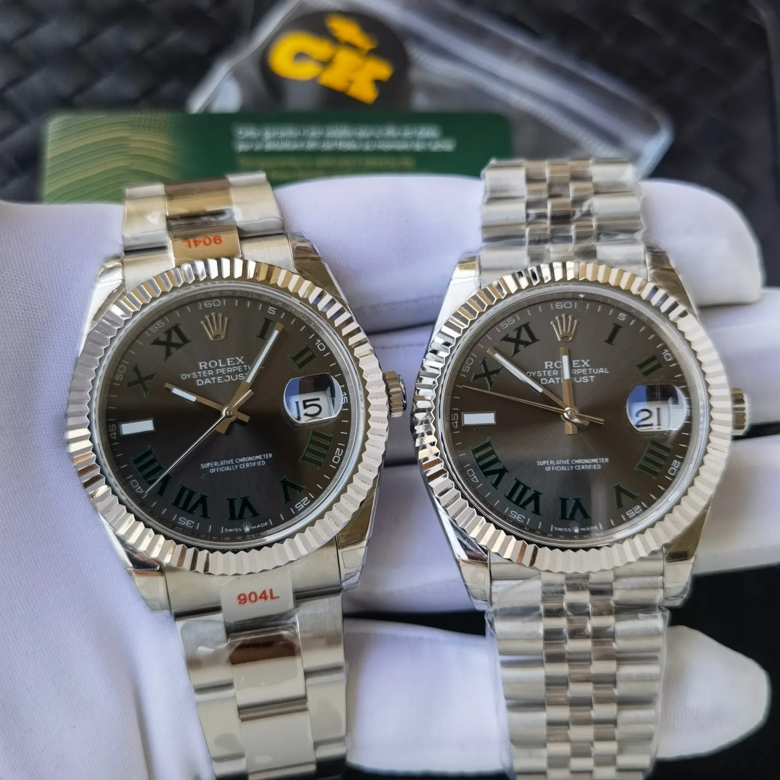 【High-end replica】💰1160! 【Customized all-in-one machine】💰1720! Each of the Rolex Datejust series is equipped with a warranty card that is synchronized with the original one to accurately ensure the identity of each one. The stainless steel strap (2 styles) is authentically molded and customized, with a customized bezel, size 41mm, equipped with the latest all-in-one 9015 imported movement, and the stainless steel strap is tightly connected to the original buckle!
