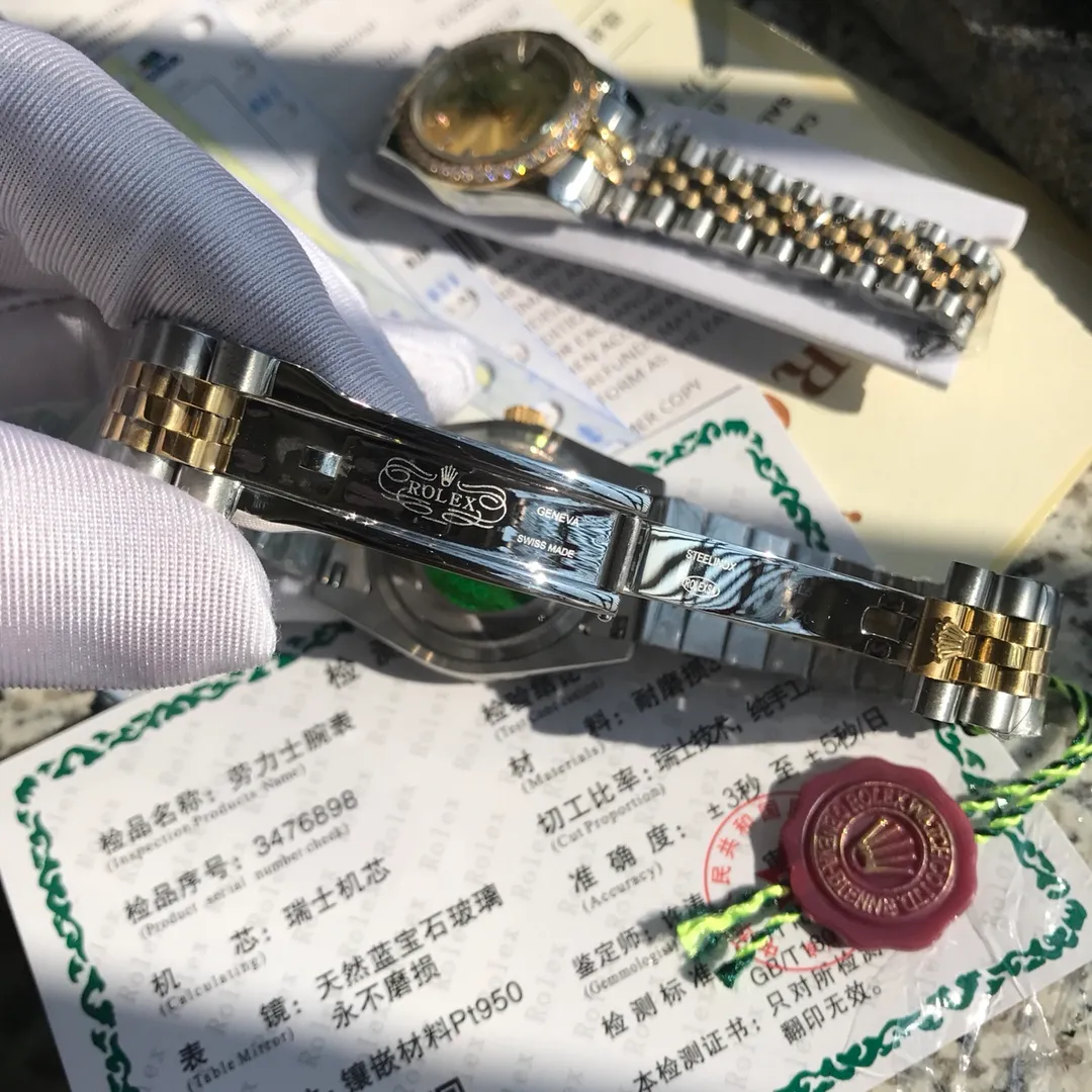 [High-end replica] 💰1300 each! Rolex - ROLEX Style: Classic couple mechanical watch Movement: Original imported Citizen movement Mirror: Sapphire glass mirror Case: 316L stainless steel case Strap: Solid 5-bead steel band Size: Male 36mm 13mm Size: Female 31mm 13mm Welcome to the picture...