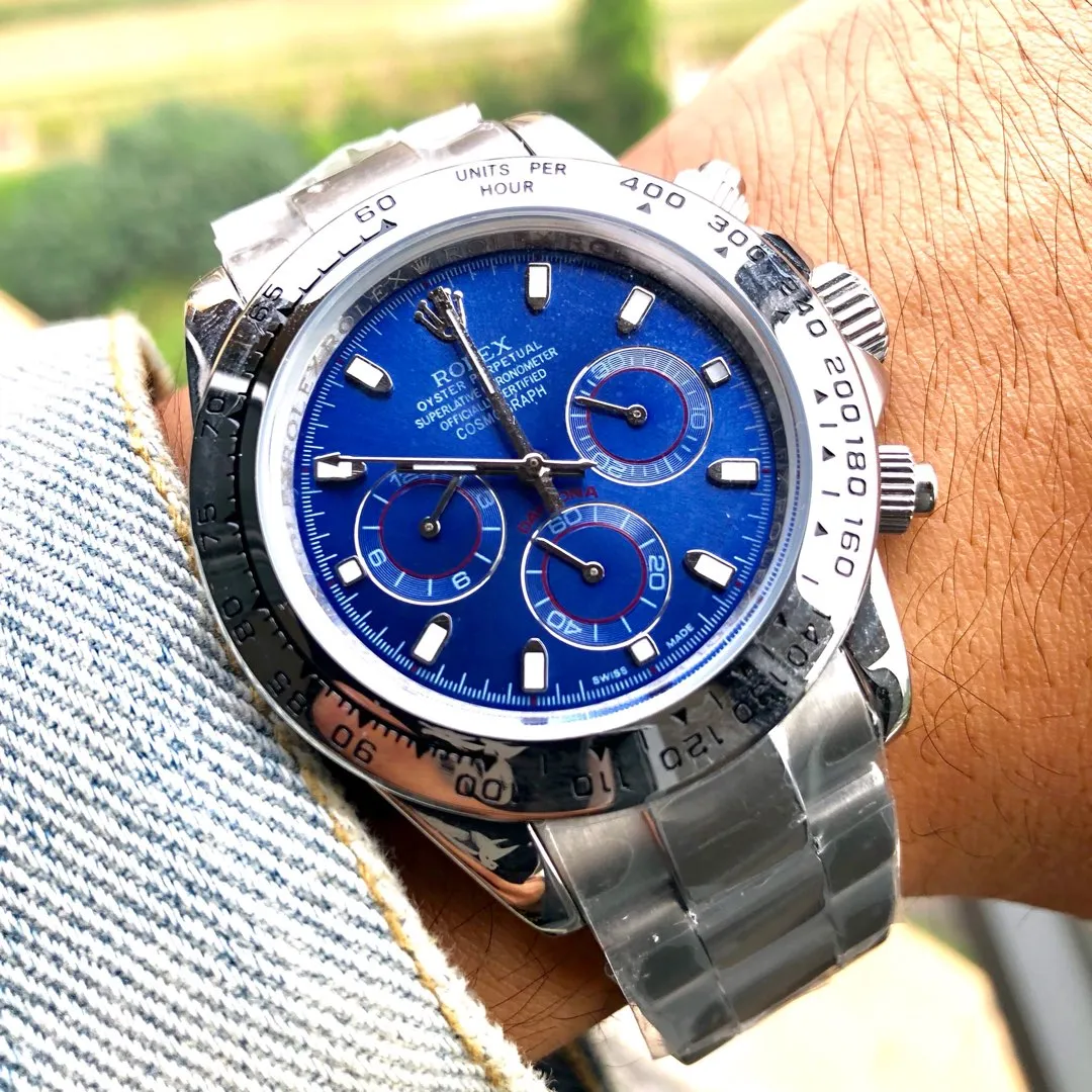 【High-end replica】💰1300! 【Customized all-in-one machine】💰1720! 🇨🇳🌈Rolex 🌈Cosmograph-Daytona series Extreme details, strict requirements to create high-quality products [High-quality Swiss case cover]👨Always pursue fine workmanship, the outer ring scale will never fade, different from ordinary cases in the market, Wei Qiao has been committed to creating high-quality workmanship watches🔥Multi-color matching, equipped with fully automatic mechanical movement Size 43mm sapphire mirror Stainless steel brushed strap original safety buckle