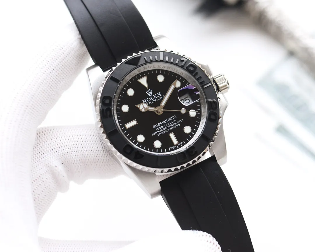 【Customized all-in-one machine】💰1640! Rolex-ROLEX🏅🏅 Type: Men's watch🎉🎉 Case: Top version 316 stainless steel L Strap: Natural rubber waterproof tape Movement: Japanese Citizen 8215 mechanical movement⚙️ Mirror: Mineral scratch-resistant mirror glass Size: 42mm in diameter, 12mm thick 🍷Exquisite inheritance of real effects, quality guaranteed! ‼ ️The elegant style instantly enhances the charm of men and is a symbol of taste and noble life!